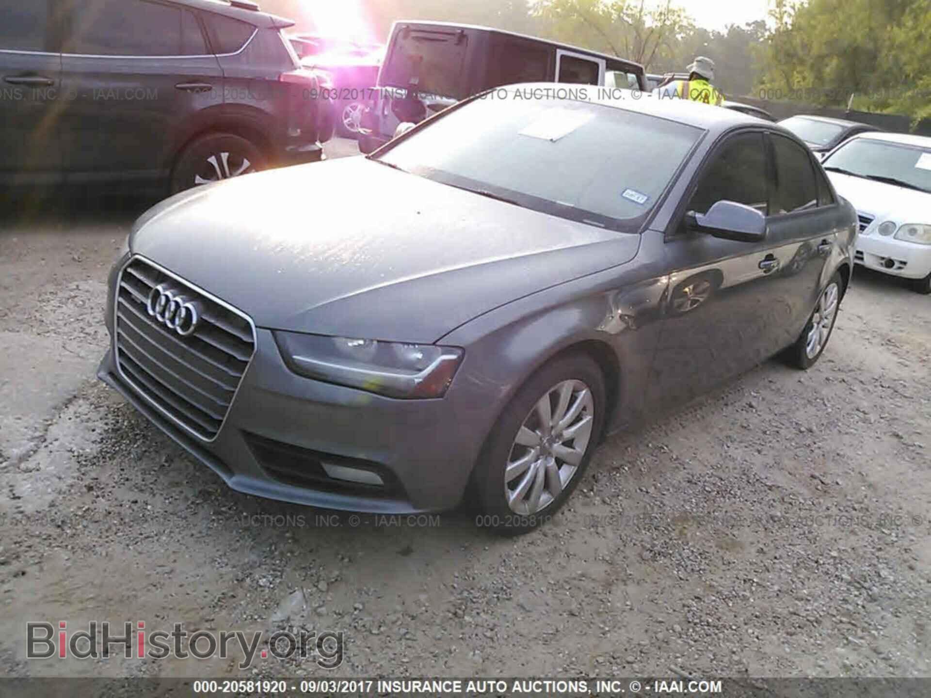 2013 Audi A4 - VIN: WAUDFAFLXDN012041 - Фото 2