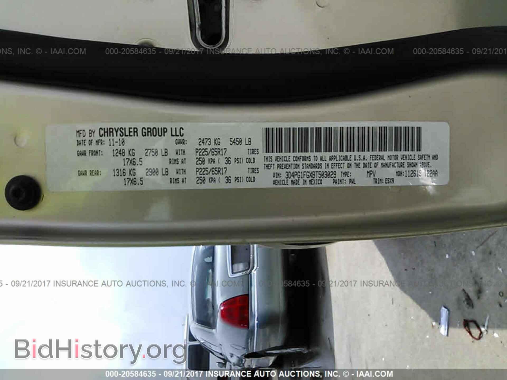 2011 Dodge Journey - VIN: 3D4PG1FGXBT503029 - Фото 9