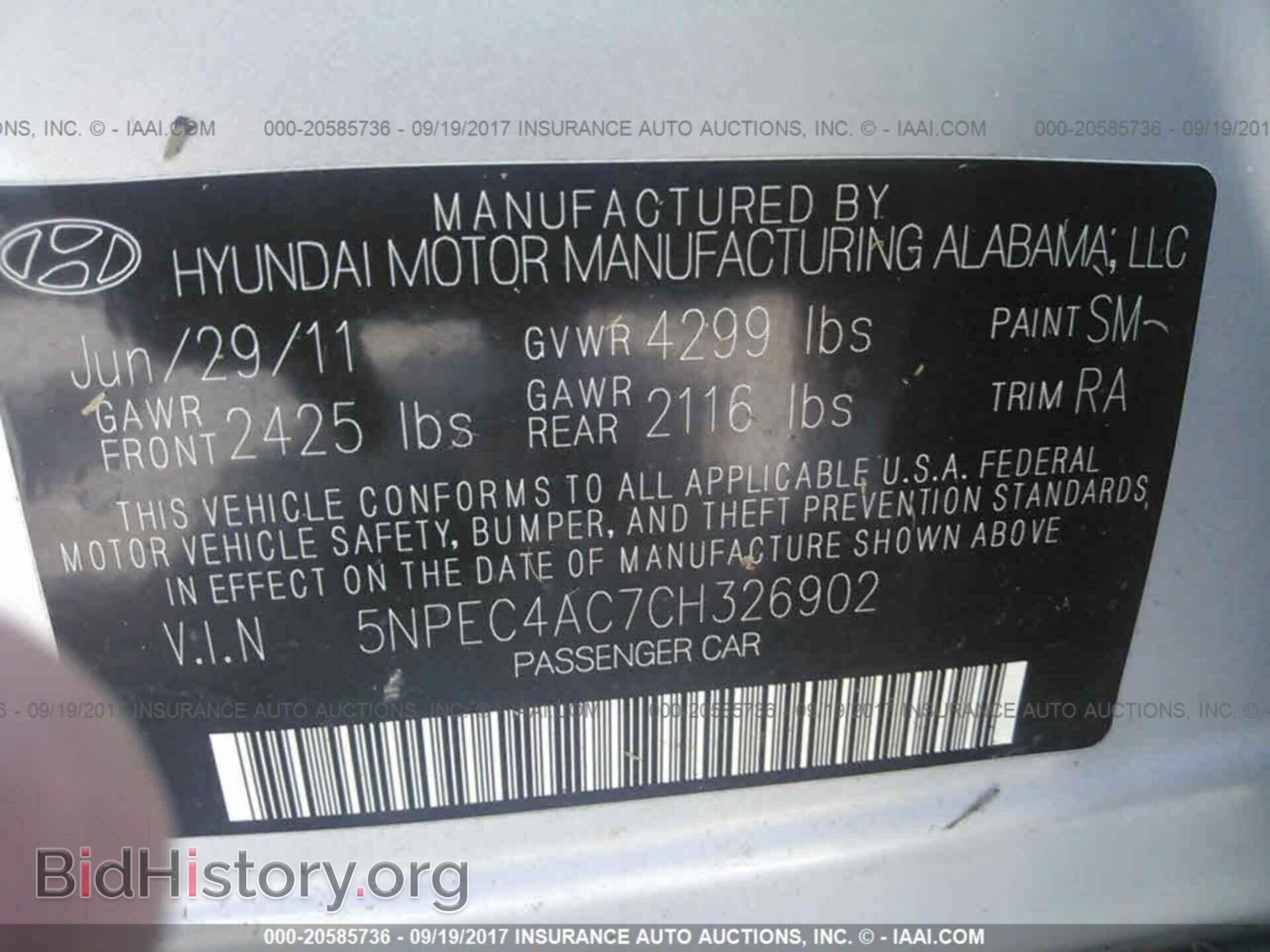 2012 Hyundai Sonata - VIN: 5NPEC4AC7CH326902 - Photo 9