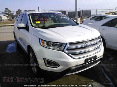 2016 Ford EDGE, white — VIN 2FMPK3K83GBC52018, IAAI