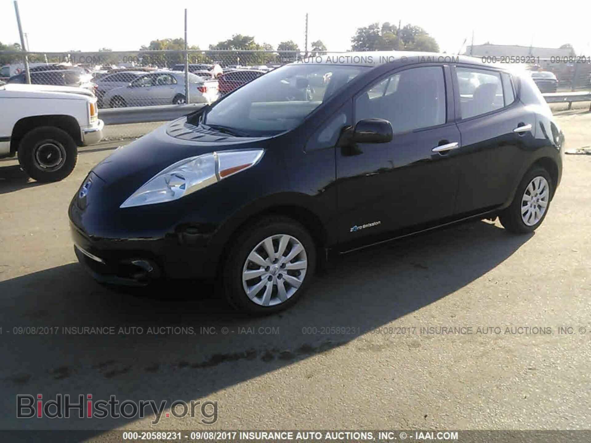 2014 Nissan Leaf - VIN: 1N4AZ0CP5EC340212 - Фото 2