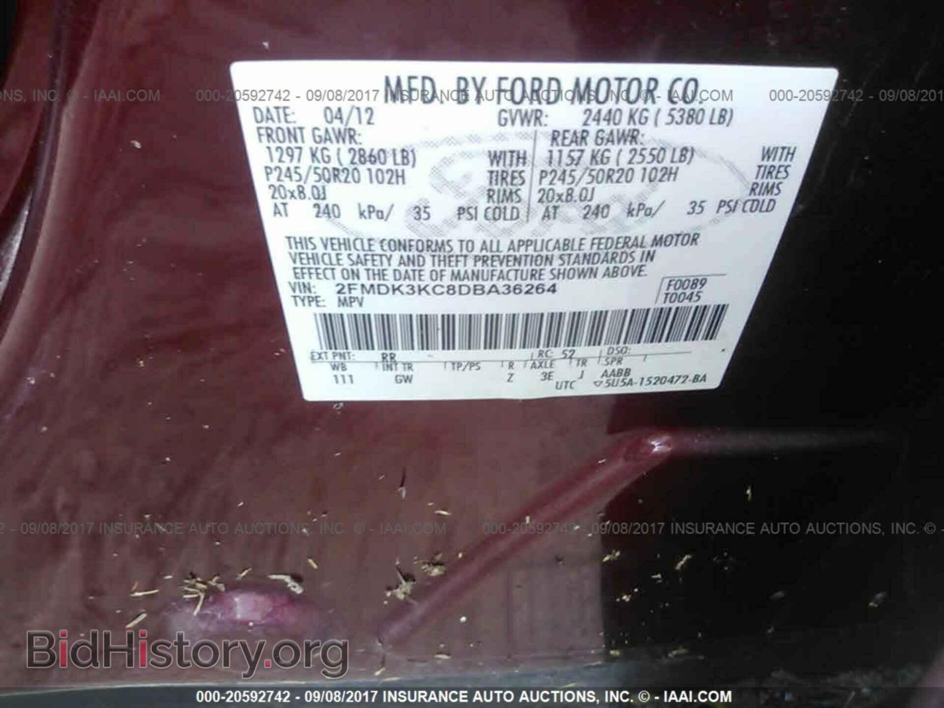 2013 Ford Edge - VIN: 2FMDK3KC8DBA36264 - Photo 9