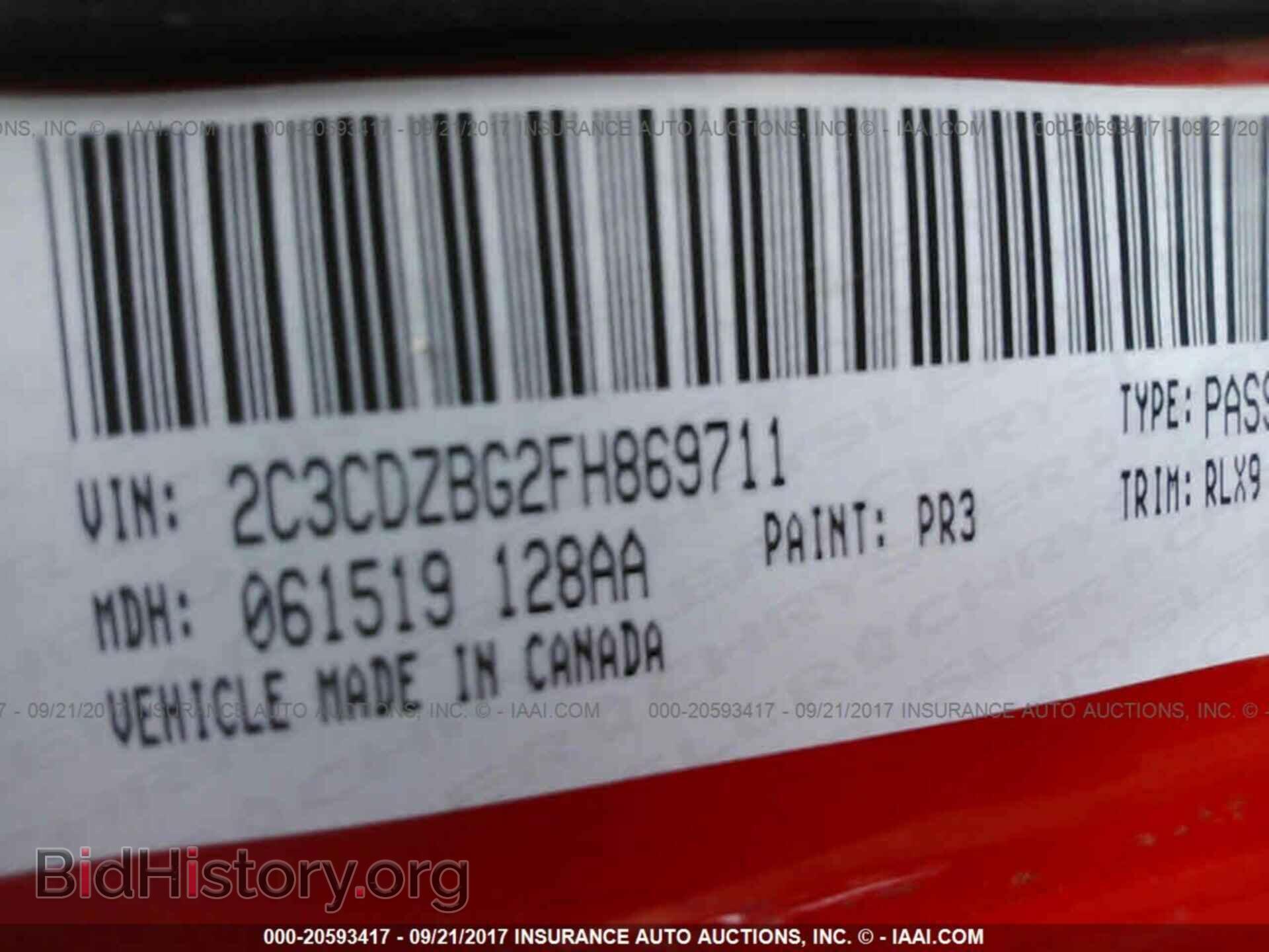 2015 Dodge Challenger - VIN: 2C3CDZBG2FH869711 - Photo 9