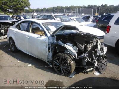 2014 Lexus IS, белый — VIN JTHCF1D25E5009797, IAAI