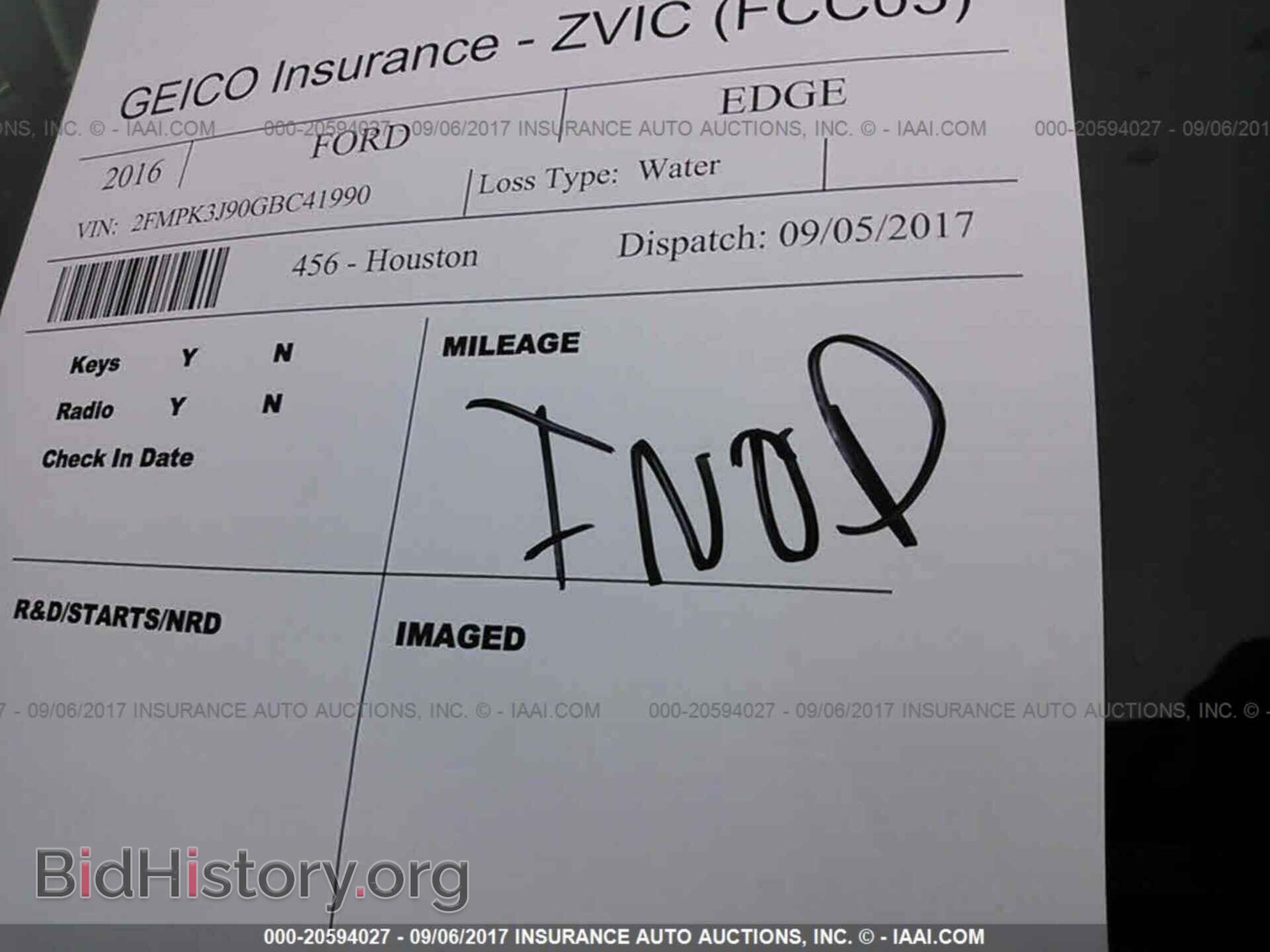 2016 Ford Edge - VIN: 2FMPK3J90GBC41990 - Фото 7