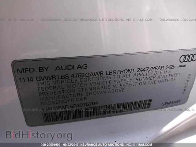 2015 Audi A4 - VIN: WAUAFAFL6FA076204 - Фото 9