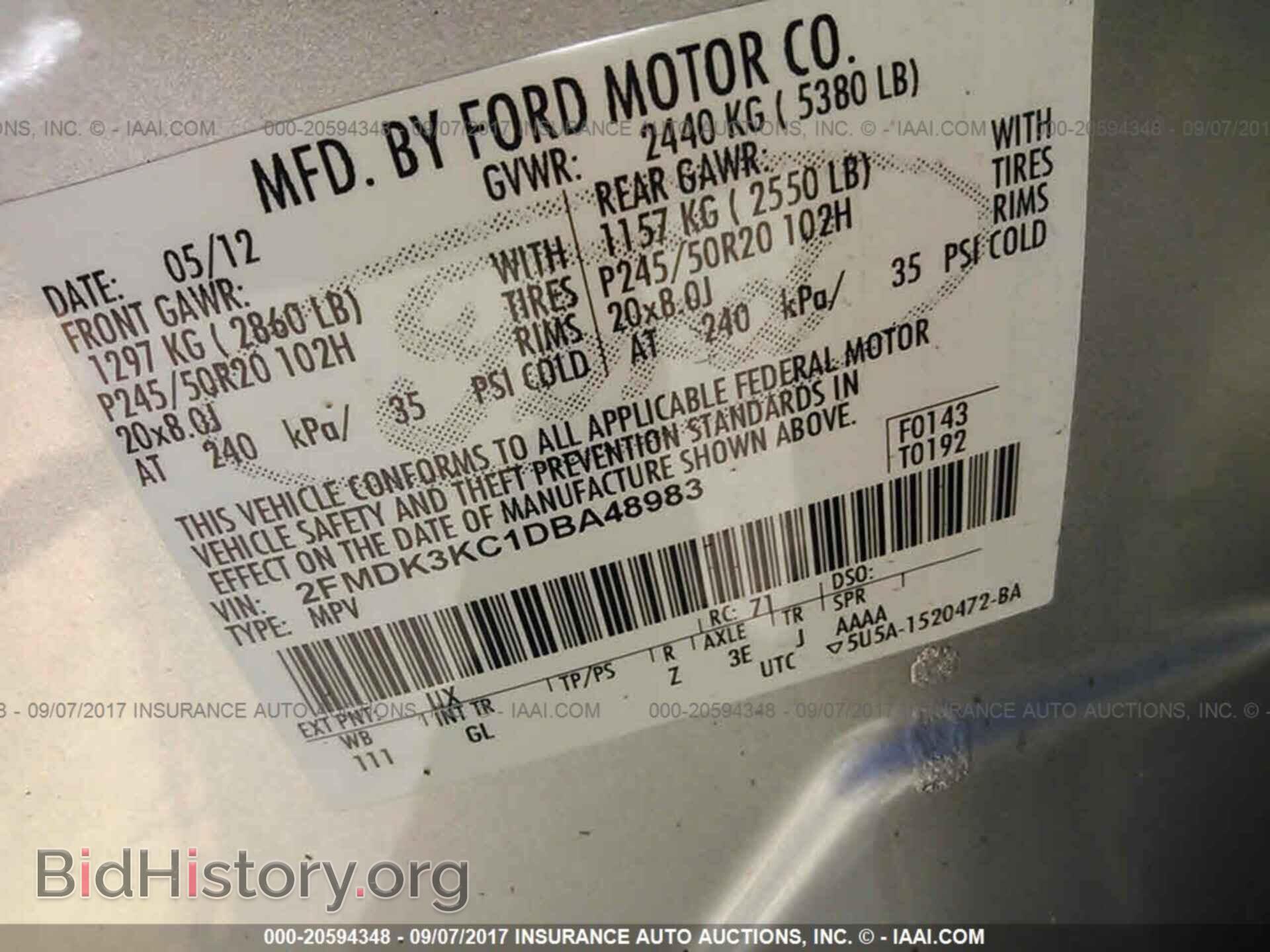2013 Ford Edge - VIN: 2FMDK3KC1DBA48983 - Photo 9