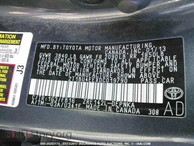 2013 TOYOTA COROLLA - VIN: 2T1BU4EEXDC019790 - Photo 9