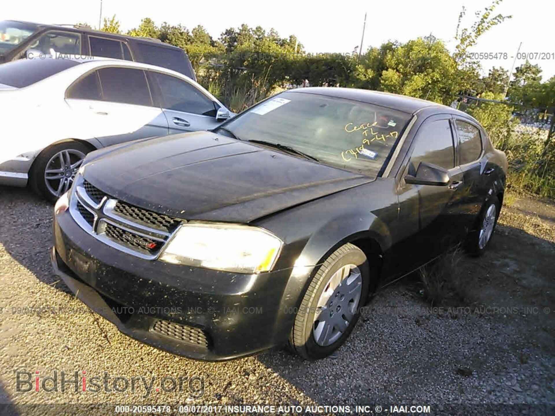 2013 Dodge Avenger - VIN: 1C3CDZAB9DN614144 - Фото 2