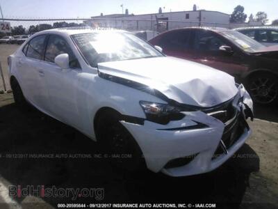 2015 Lexus IS, белый — VIN JTHBF1D22F5049834, IAAI