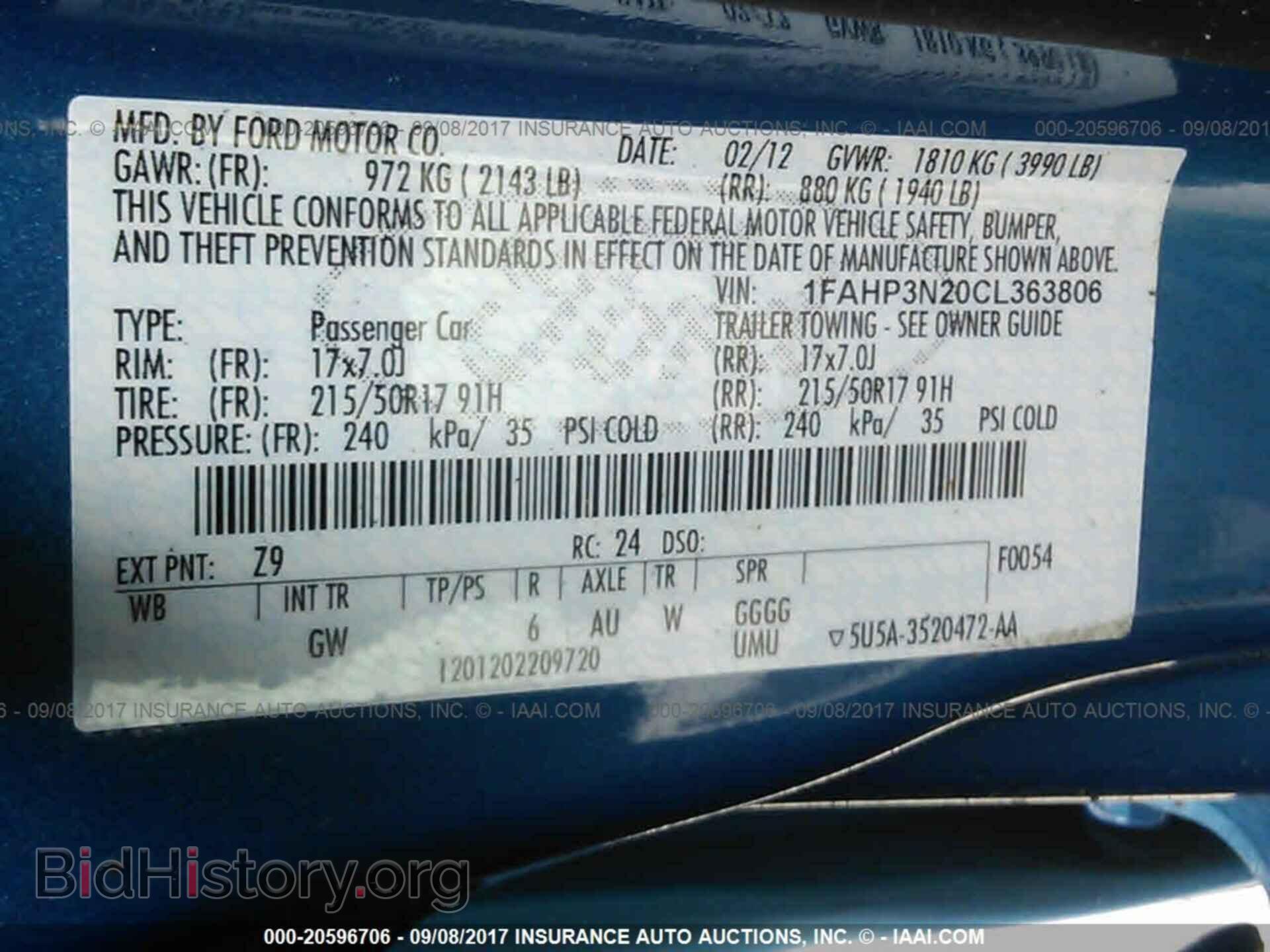 2012 Ford Focus - VIN: 1FAHP3N20CL363806 - Photo 9