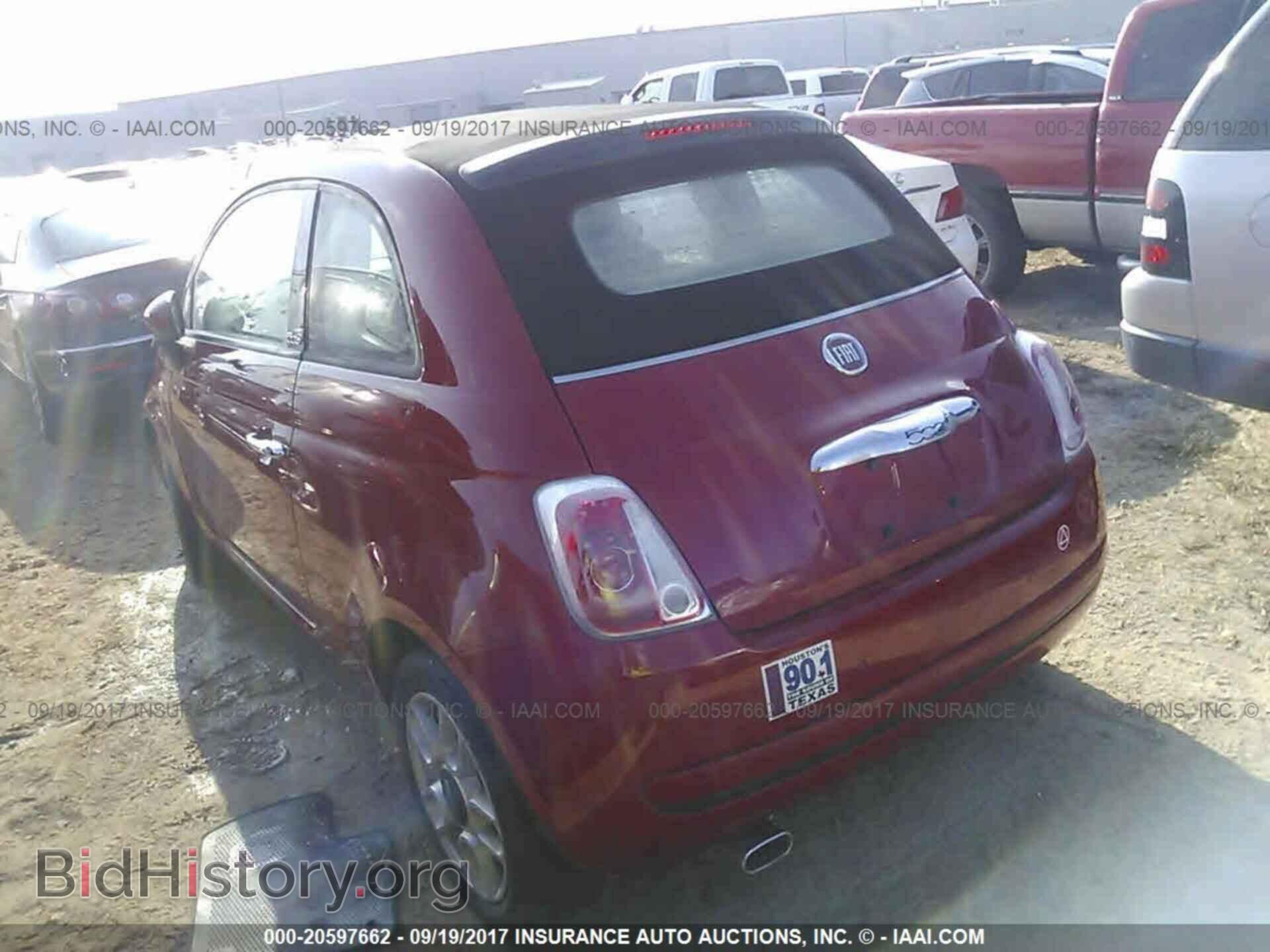 2012 Fiat 500 - VIN: 3C3CFFDR3CT385122 - Фото 3