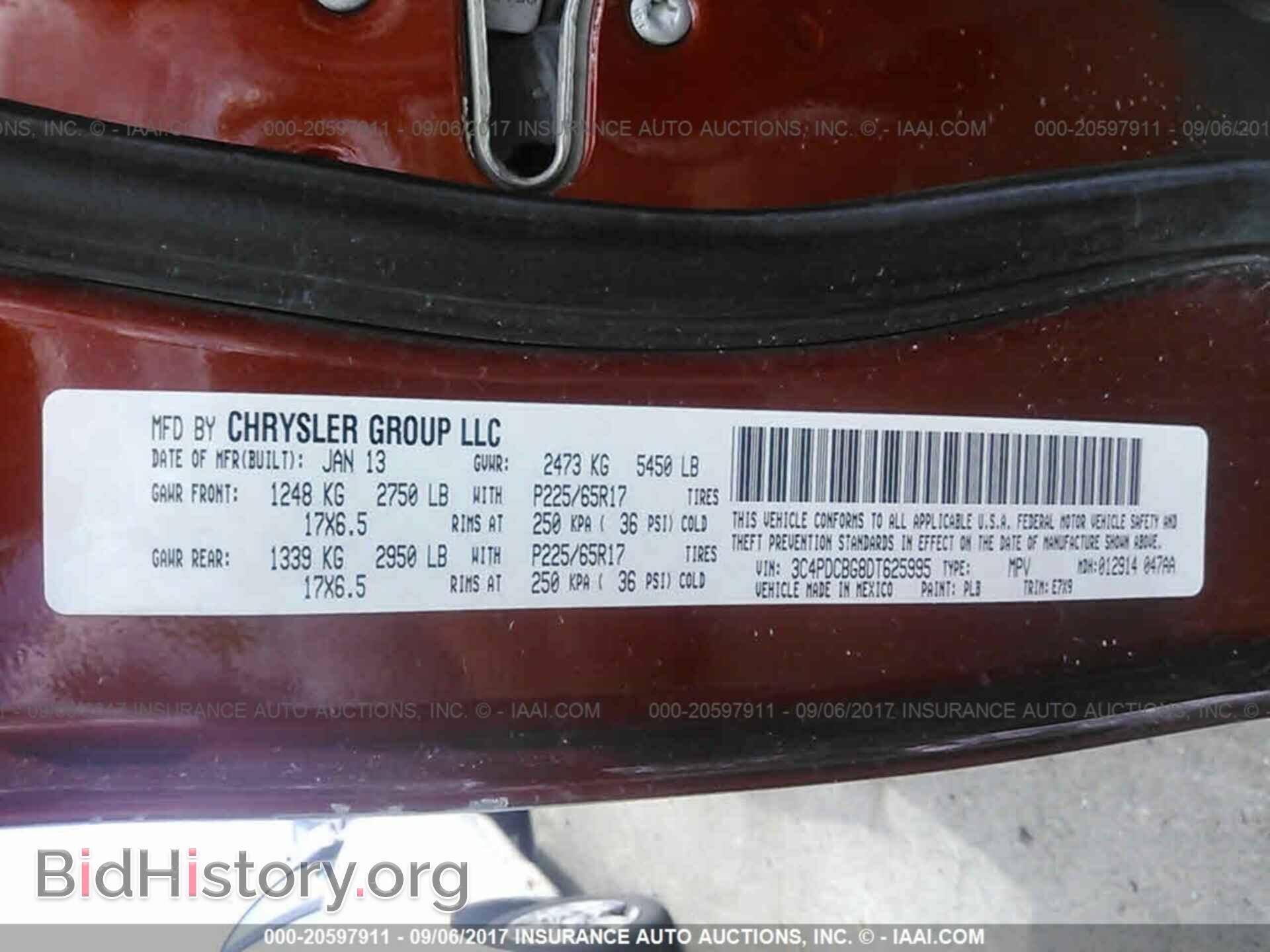 2013 Dodge Journey - VIN: 3C4PDCBG8DT625995 - Фото 9