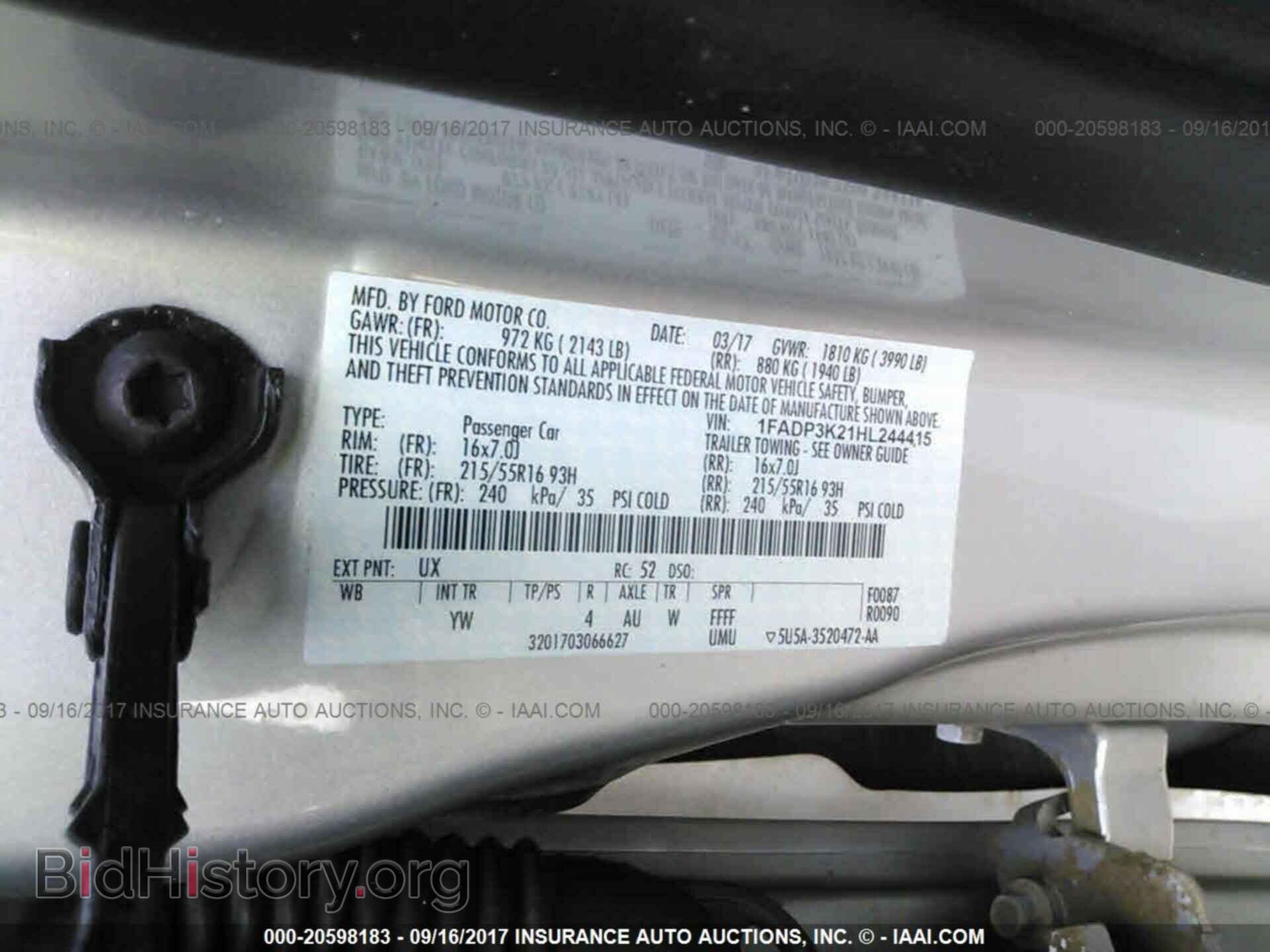 2017 Ford Focus - VIN: 1FADP3K21HL244415 - Photo 9