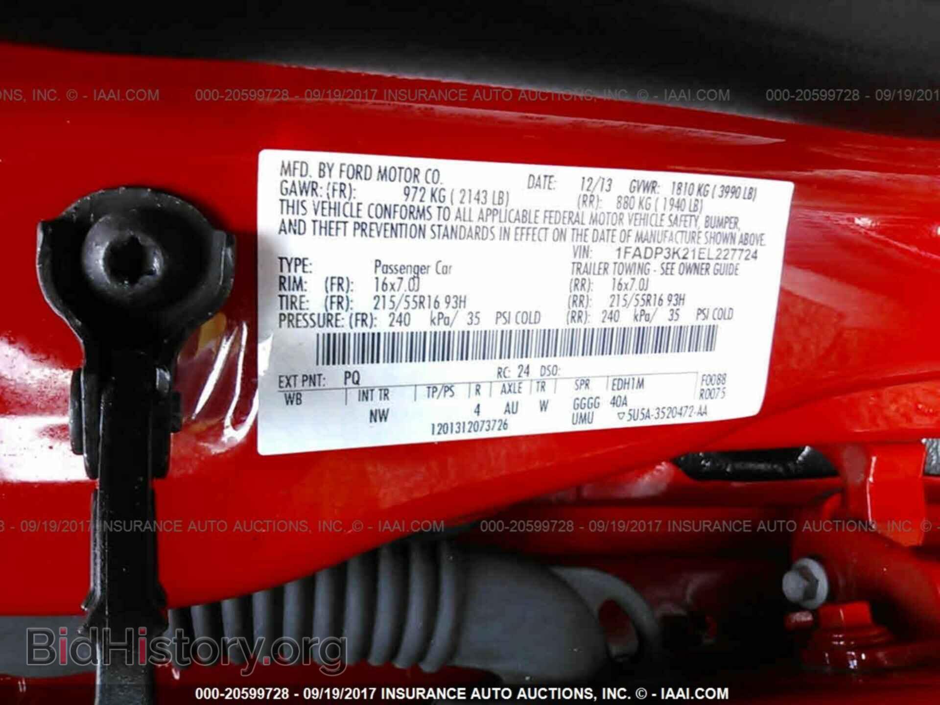 2014 Ford Focus - VIN: 1FADP3K21EL227724 - Фото 9