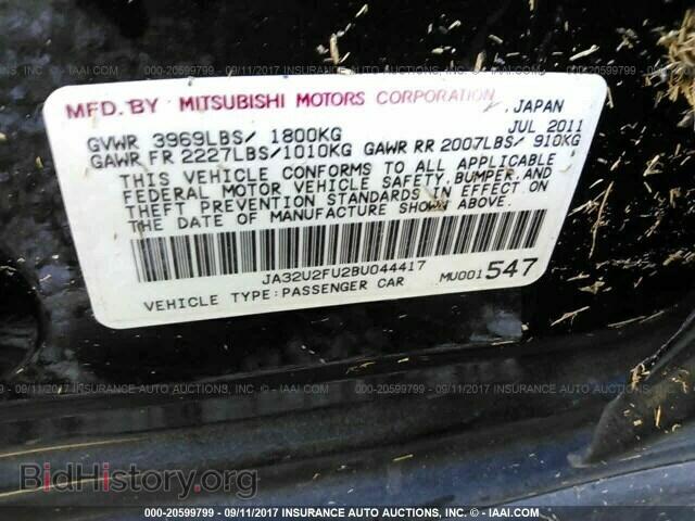 2011 Mitsubishi Lancer - VIN: JA32U2FU2BU044417 - Фото 9