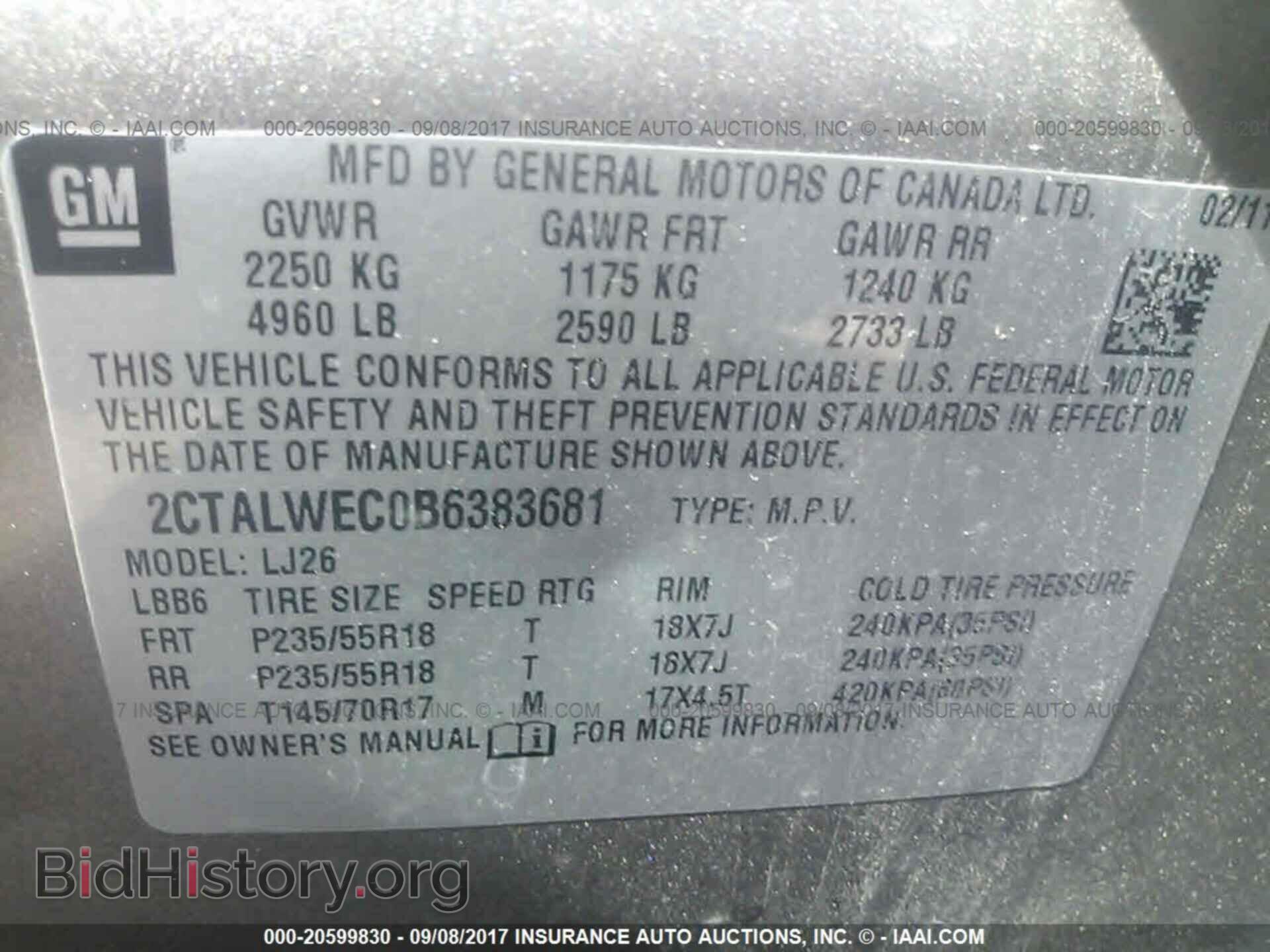 2011 Gmc Terrain - VIN: 2CTALWEC0B6383681 - Photo 9