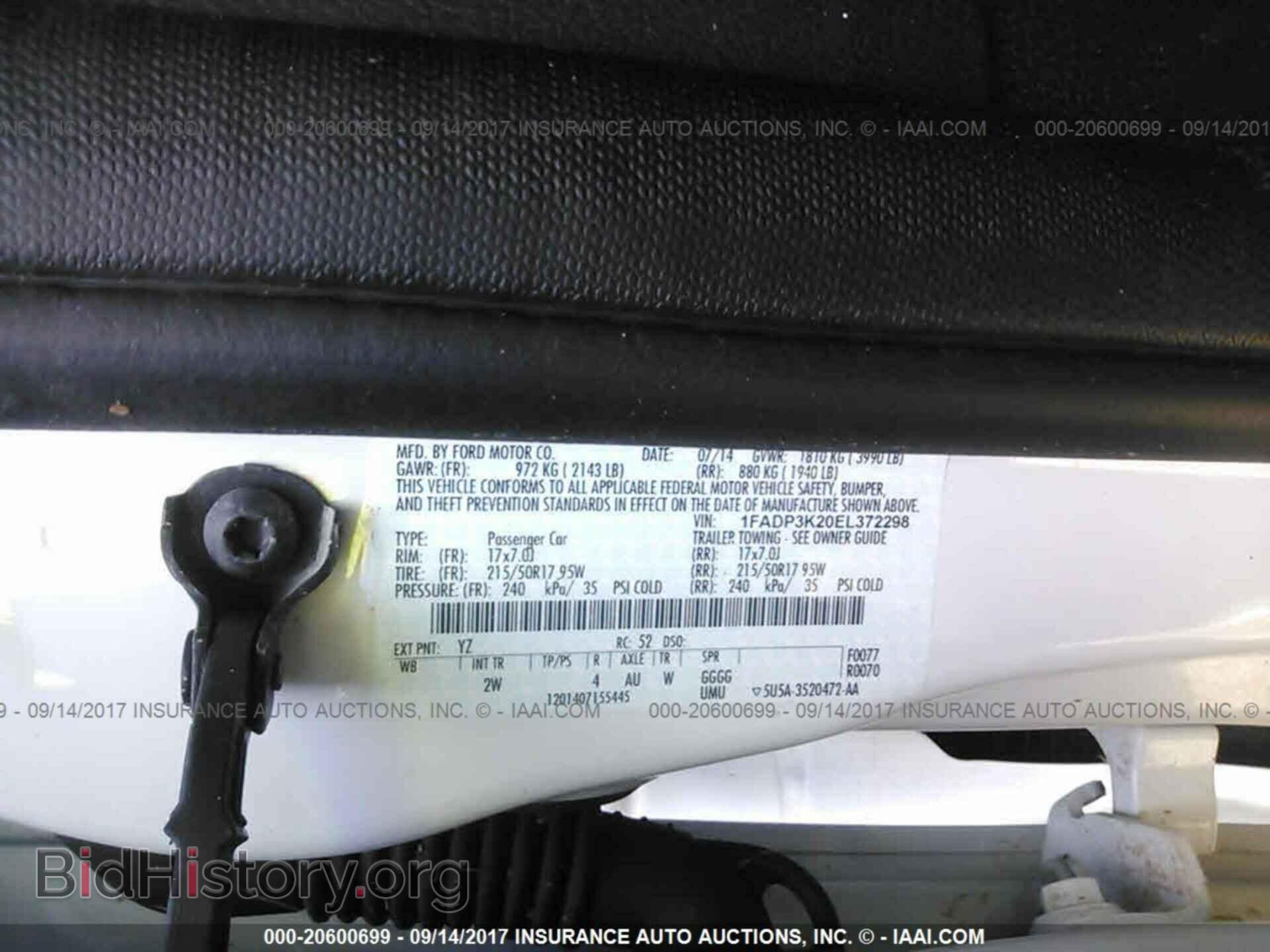 2014 Ford Focus - VIN: 1FADP3K20EL372298 - Фото 9