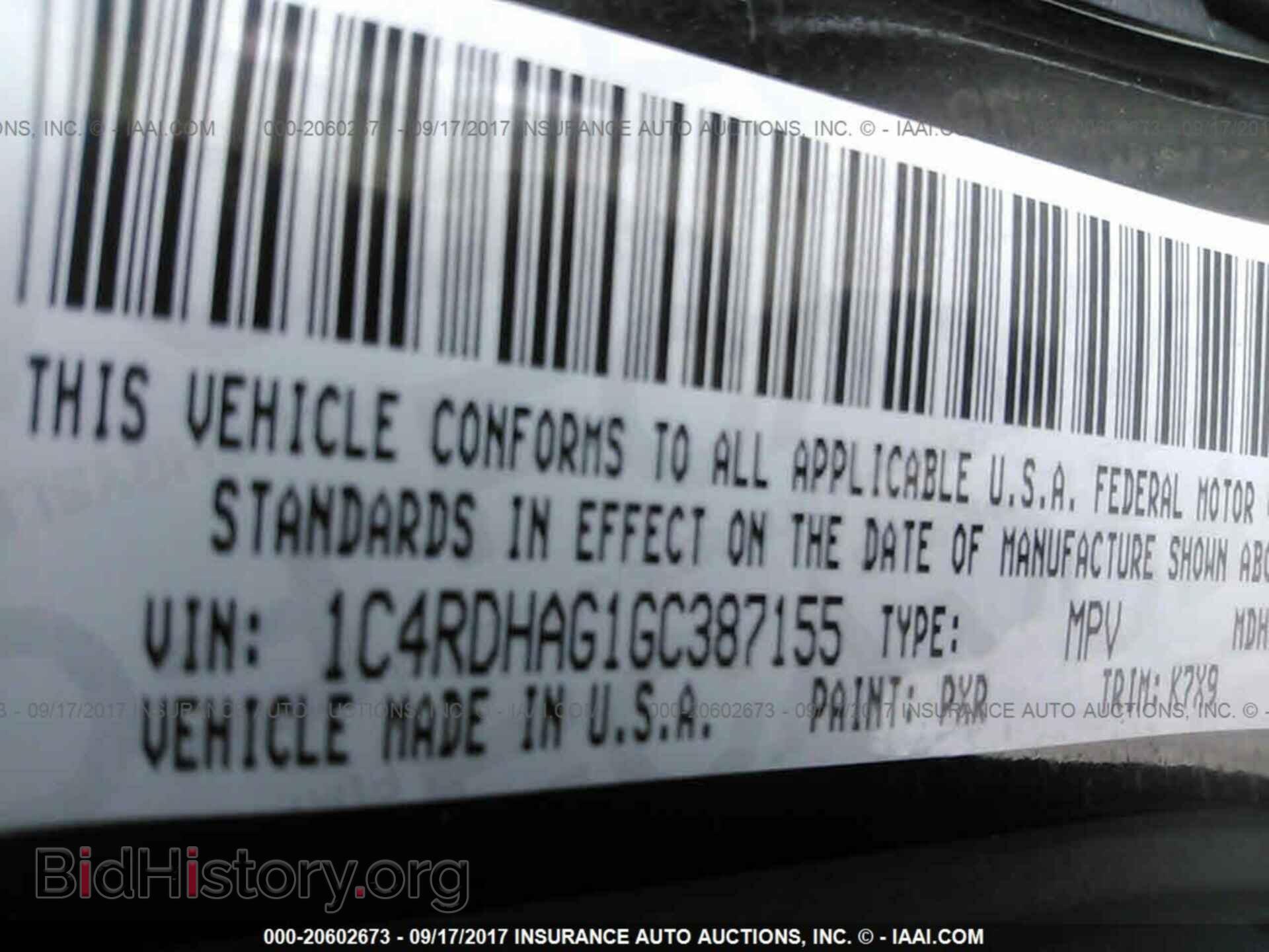 2016 Dodge Durango - VIN: 1C4RDHAG1GC387155 - Photo 9