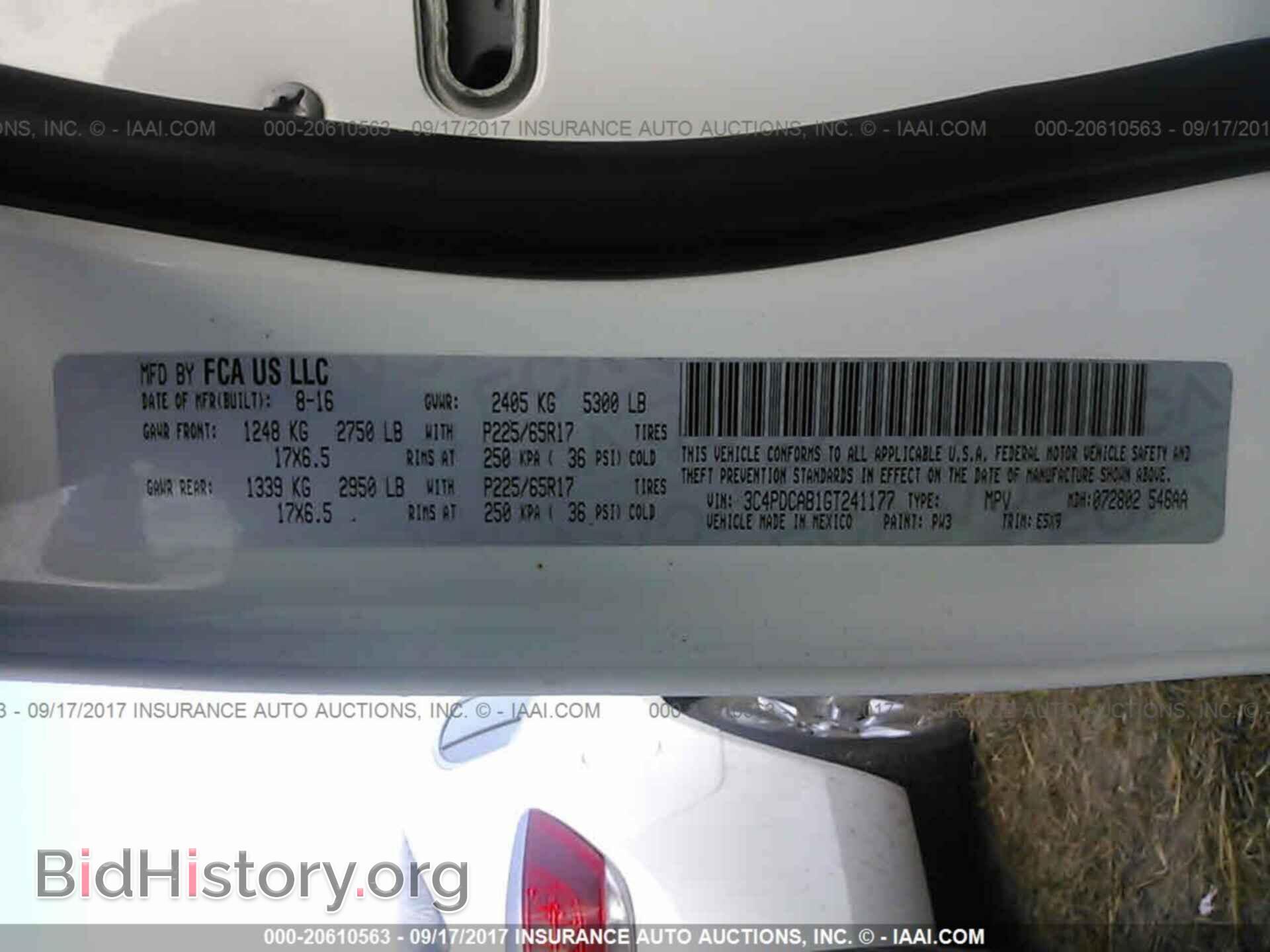 2016 Dodge Journey - VIN: 3C4PDCAB1GT241177 - Фото 9