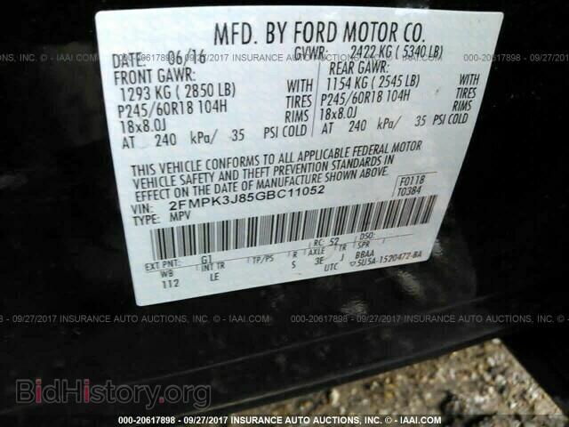 2016 Ford Edge - VIN: 2FMPK3J85GBC11052 - Photo 9