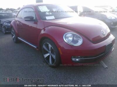 2012 Volkswagen BEETLE, red — VIN 3VWVA7AT4CM611085, IAAI