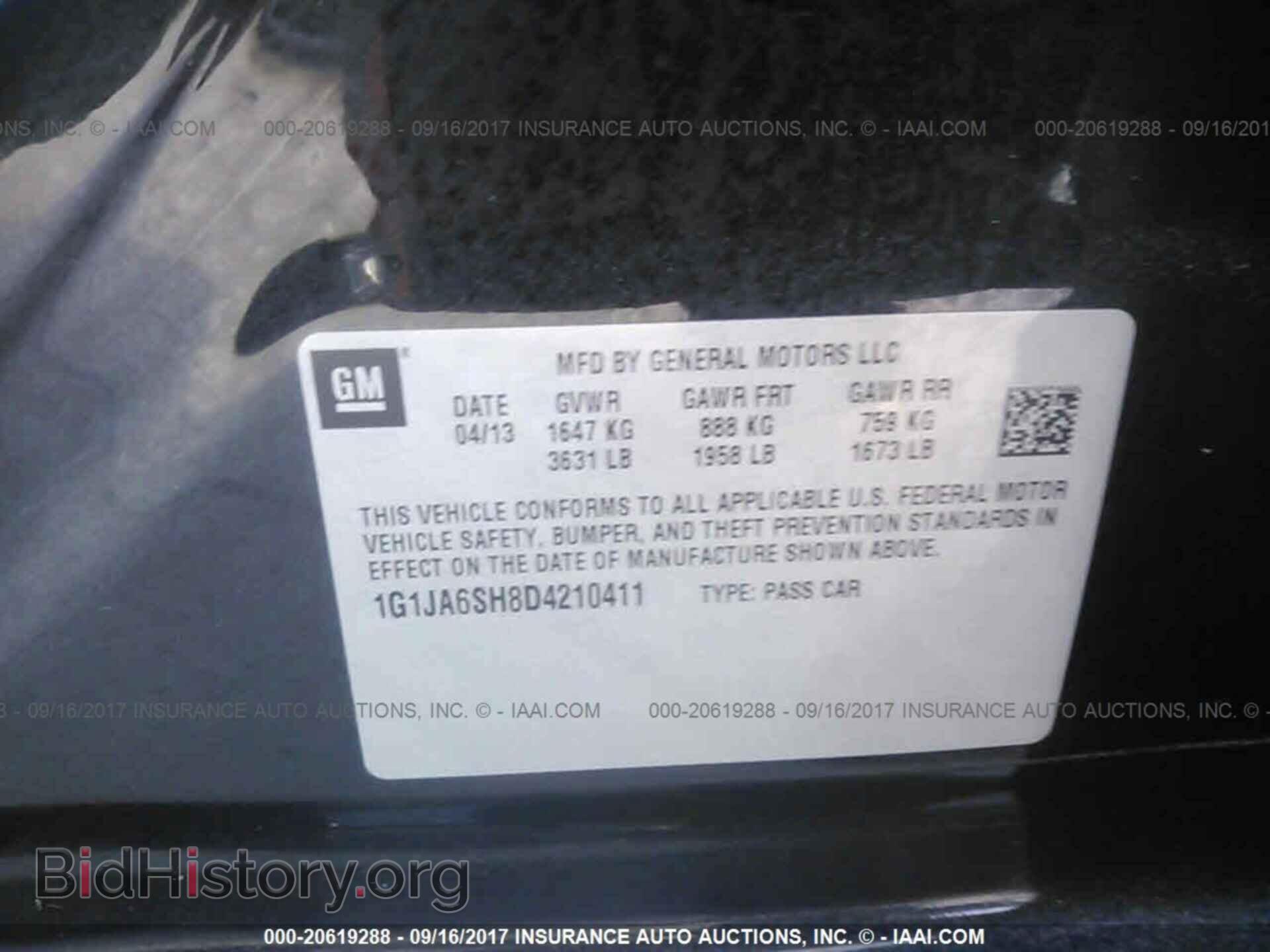 2013 Chevrolet Sonic - VIN: 1G1JA6SH8D4210411 - Фото 9