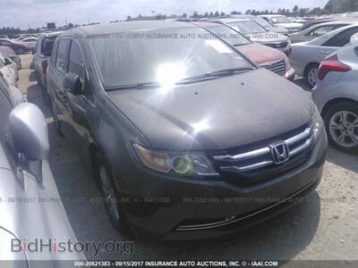 2016 Honda ODYSSEY, gray — VIN 5FNRL5H67GB016227, IAAI