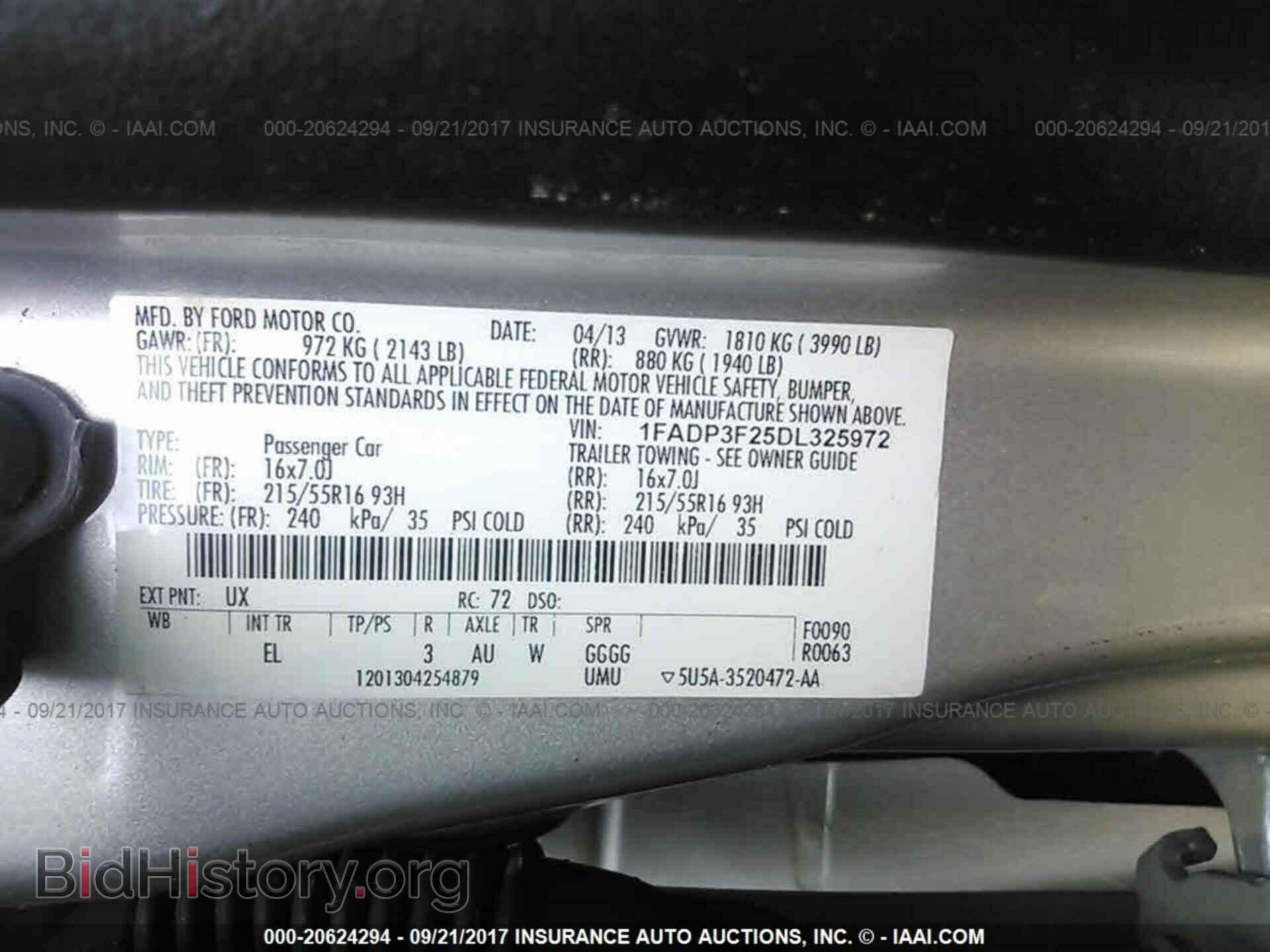 2013 Ford Focus - VIN: 1FADP3F25DL325972 - Фото 9