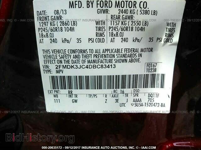 2013 Ford Edge - VIN: 2FMDK3JC4DBC83413 - Photo 9