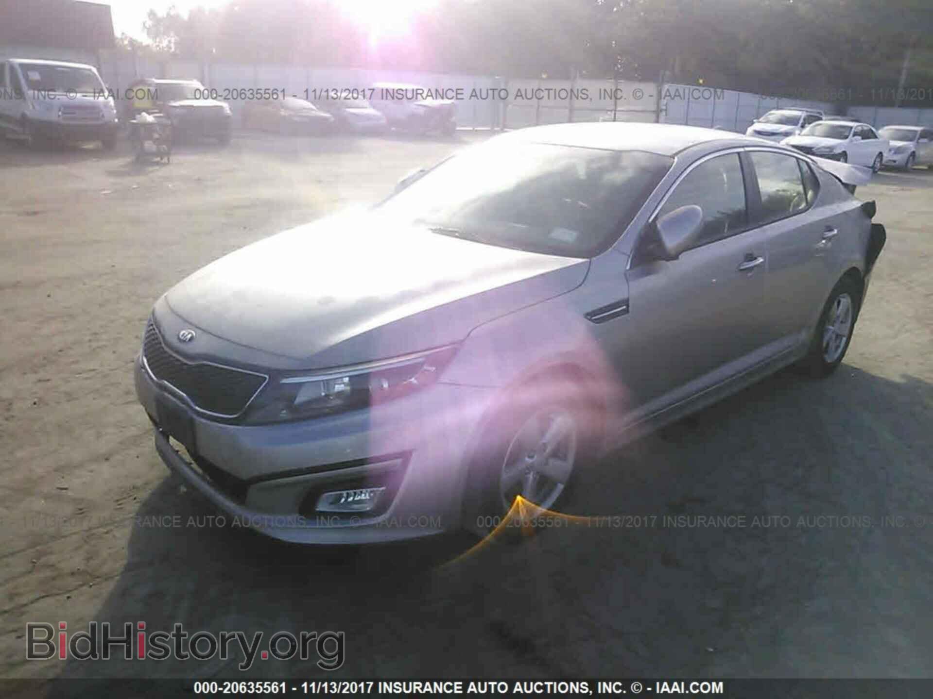 2014 Kia Optima - VIN: KNAGM4A70E5524245 - Фото 2