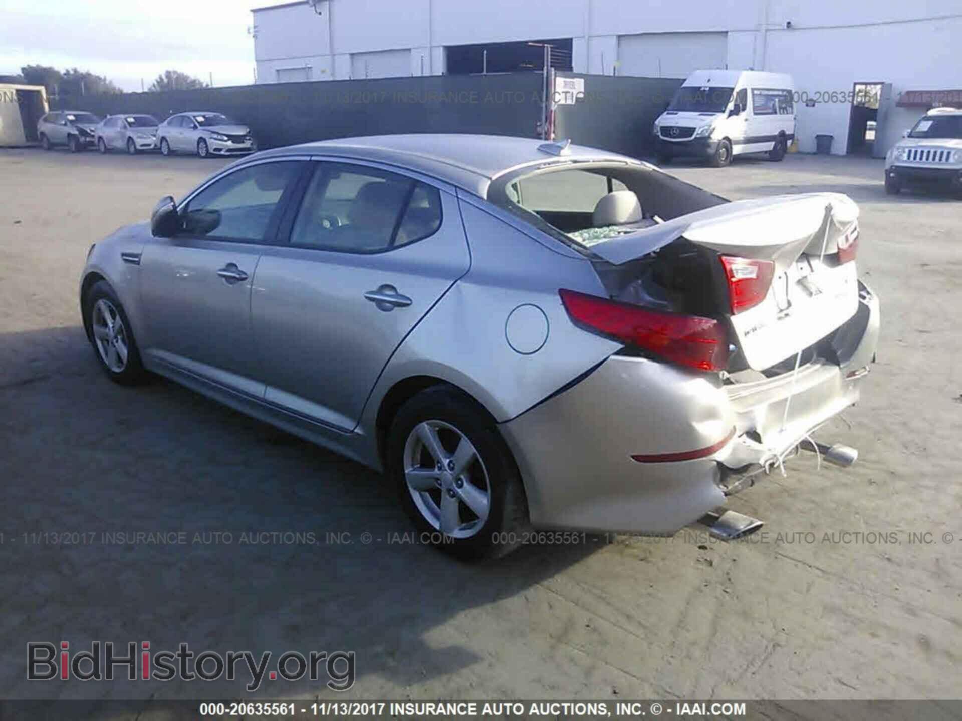 2014 Kia Optima - VIN: KNAGM4A70E5524245 - Фото 3