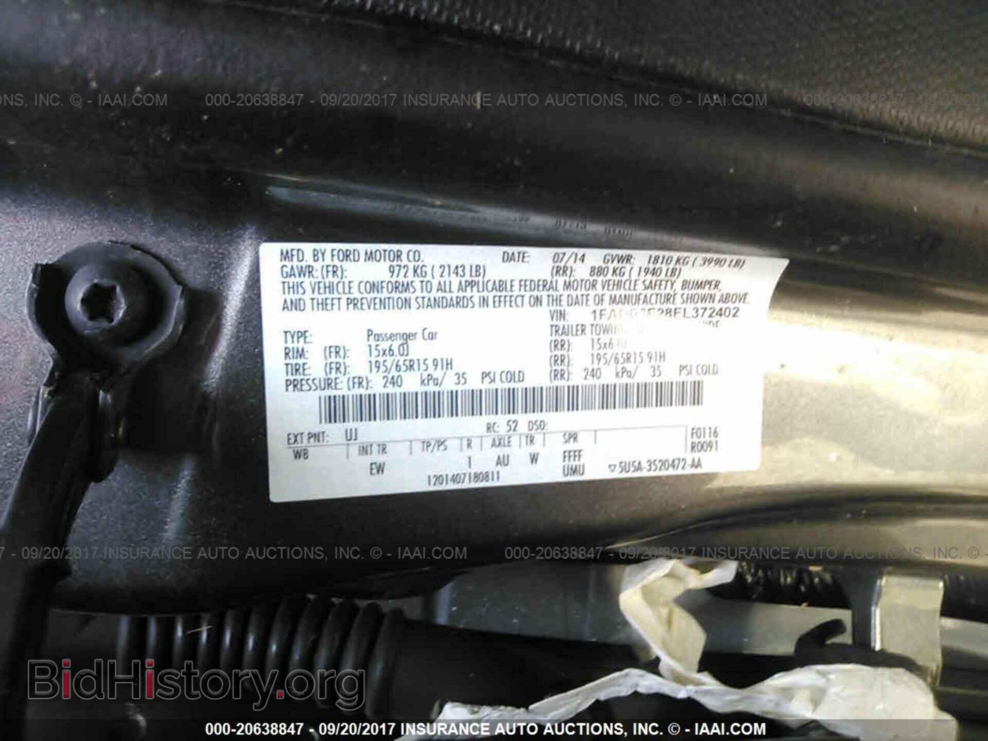 2014 Ford Focus - VIN: 1FADP3E28EL372402 - Фото 9