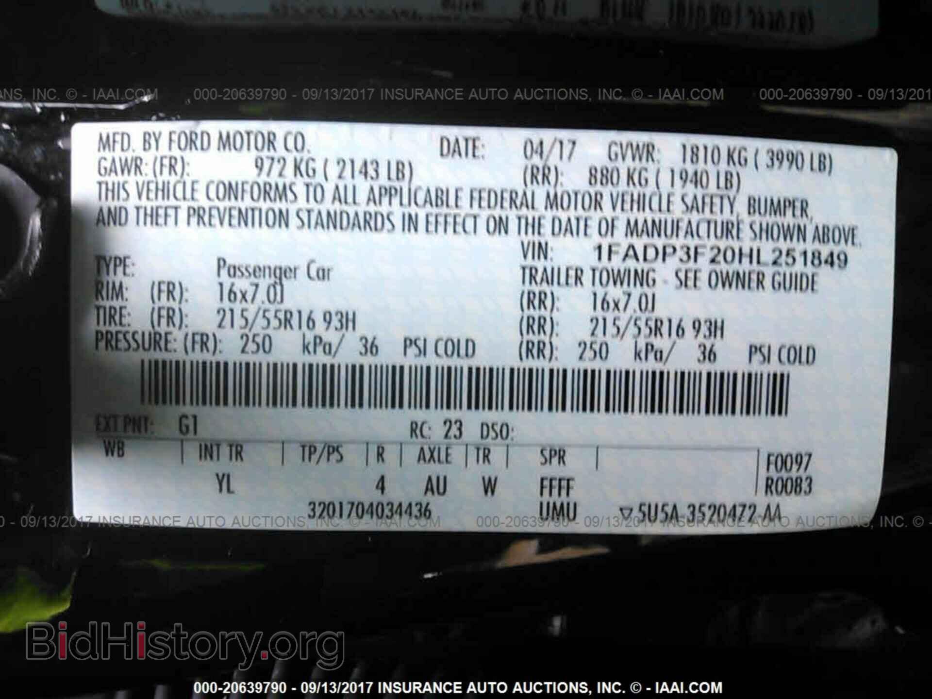 2017 Ford Focus - VIN: 1FADP3F20HL251849 - Photo 9