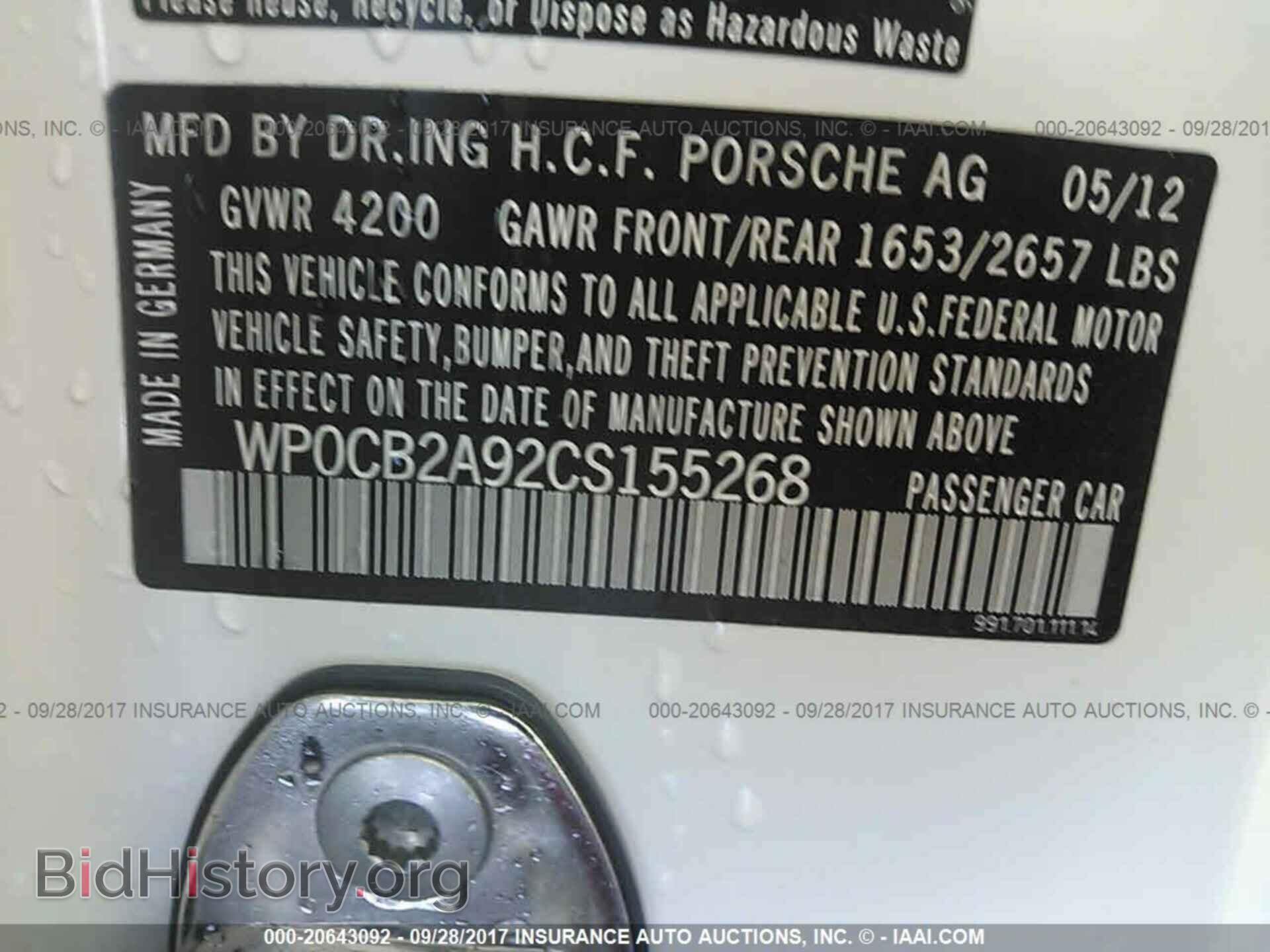 2012 Porsche 911 - VIN: WP0CB2A92CS155268 - Photo 9