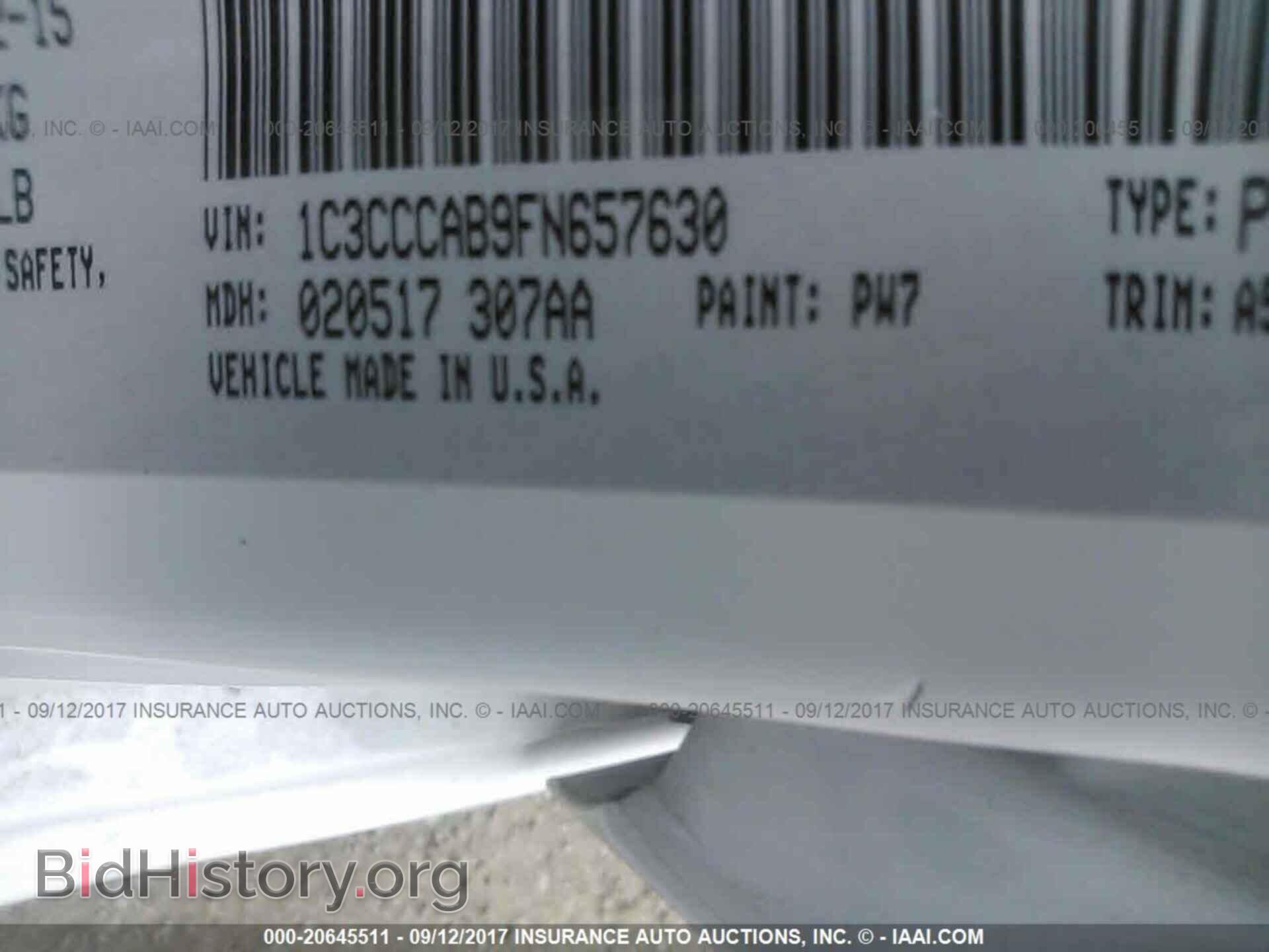 2015 Chrysler 200 - VIN: 1C3CCCAB9FN657630 - Photo 9