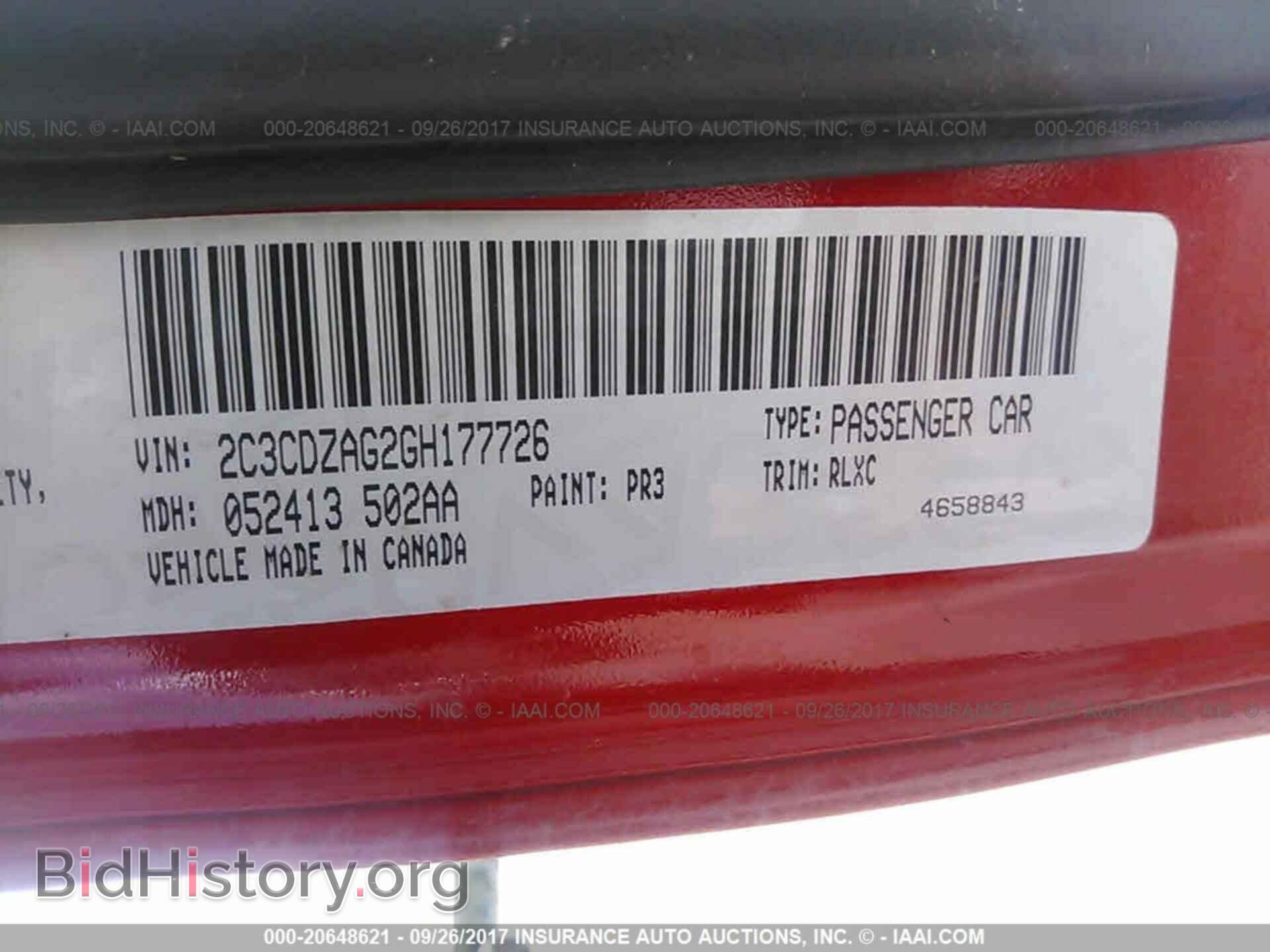2016 Dodge Challenger - VIN: 2C3CDZAG2GH177726 - Photo 9