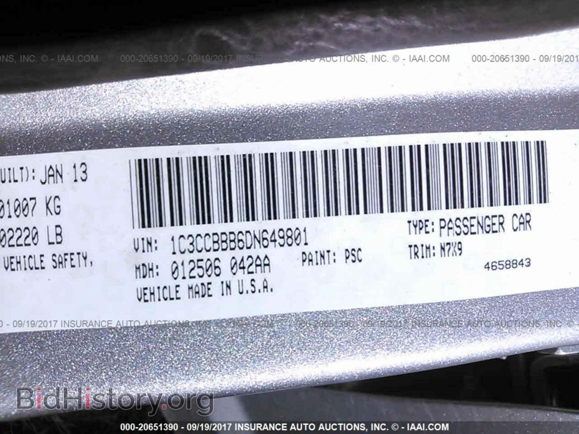 2013 Chrysler 200 - VIN: 1C3CCBBB6DN649801 - Photo 9