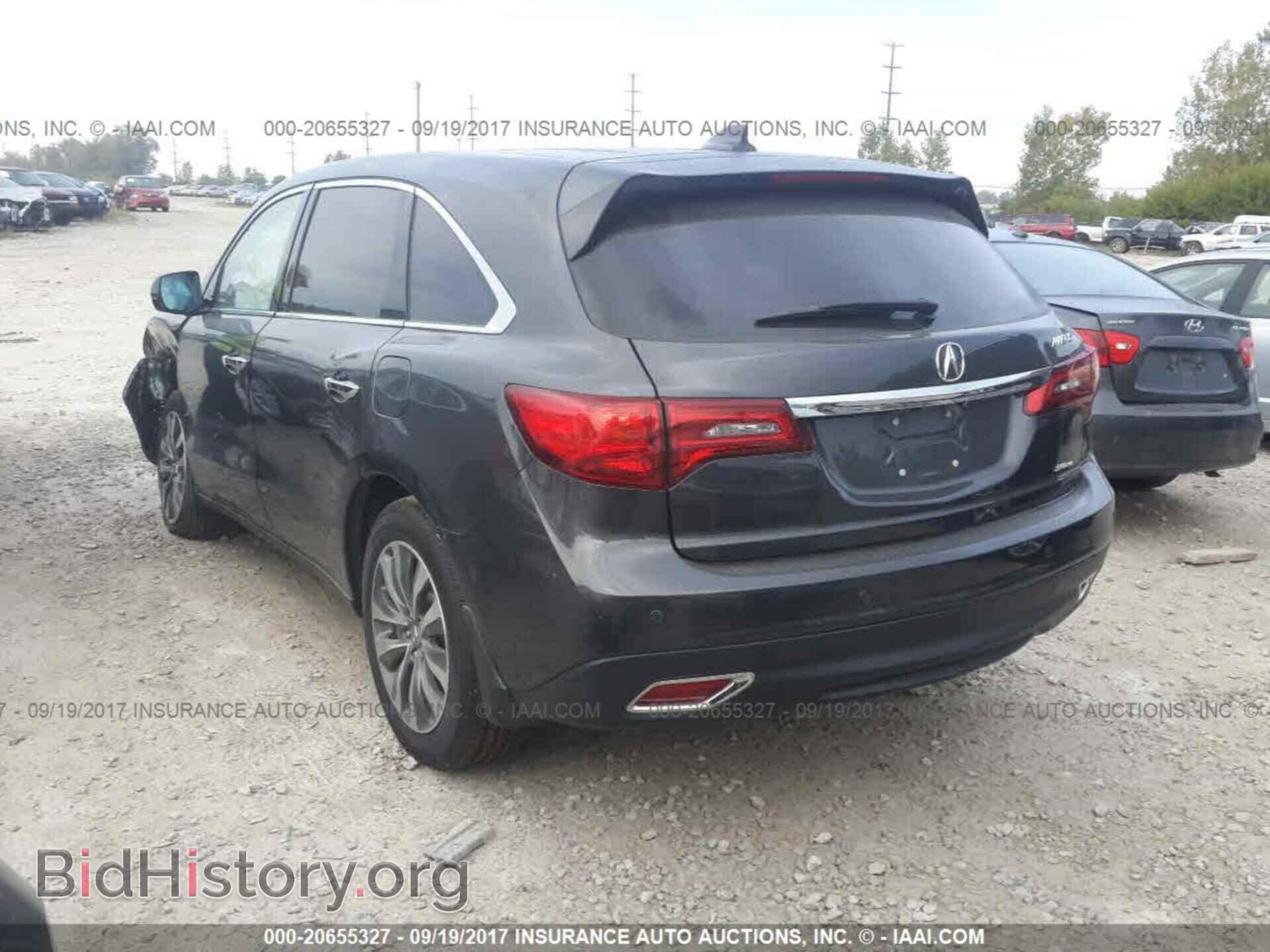 2014 Acura Mdx - VIN: 5FRYD4H42EB007061 - Фото 3