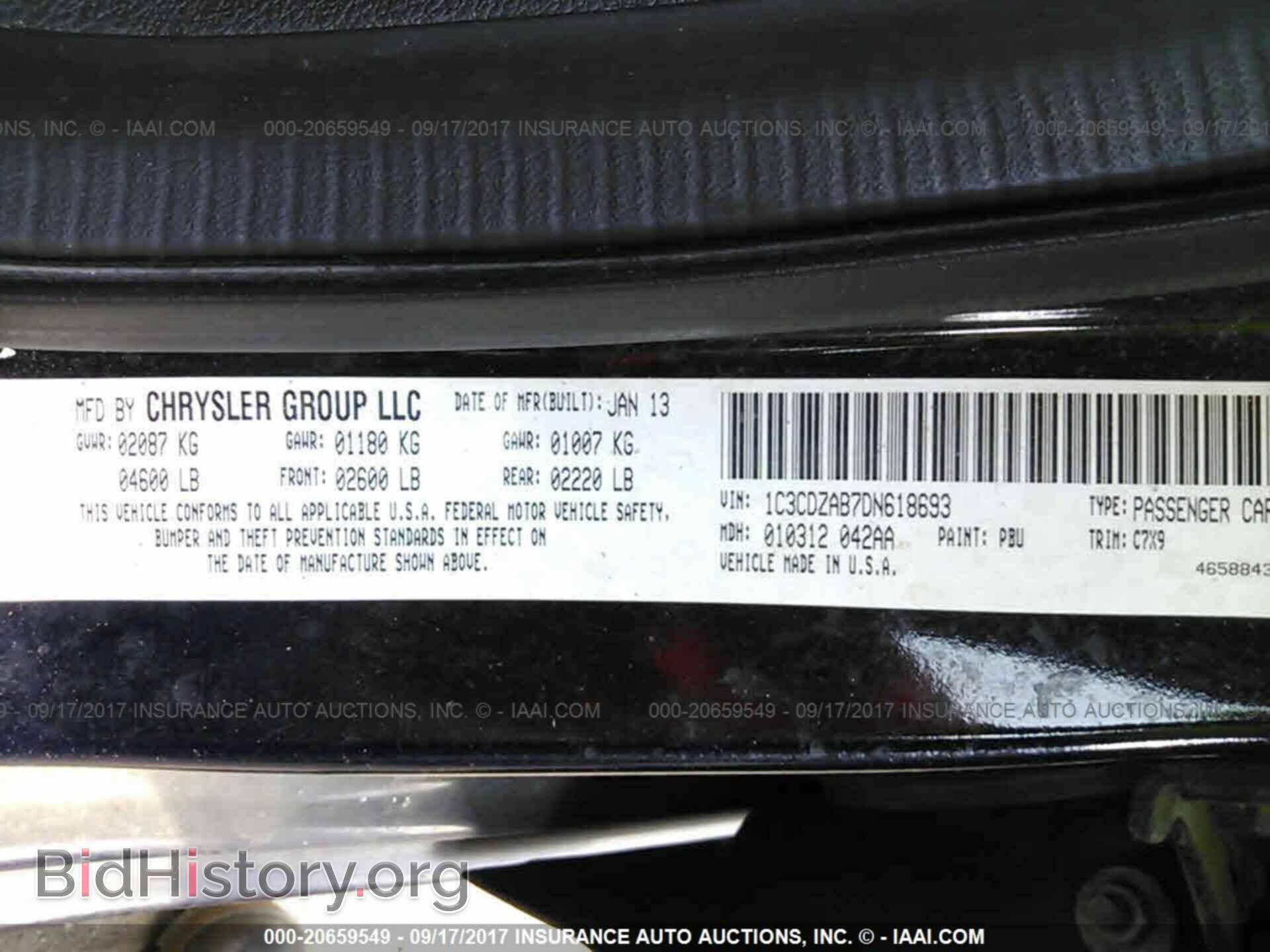 2013 Dodge Avenger - VIN: 1C3CDZAB7DN618693 - Photo 9