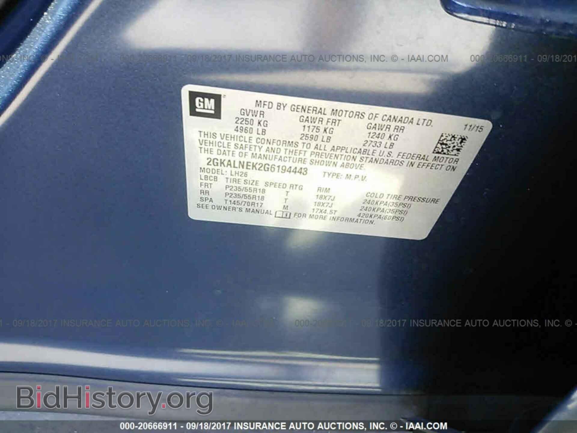 2016 Gmc Terrain - VIN: 2GKALNEK2G6194443 - Photo 9