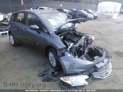 2016 Nissan VERSA NOTE, серый — VIN 3N1CE2CP7GL371658, IAAI