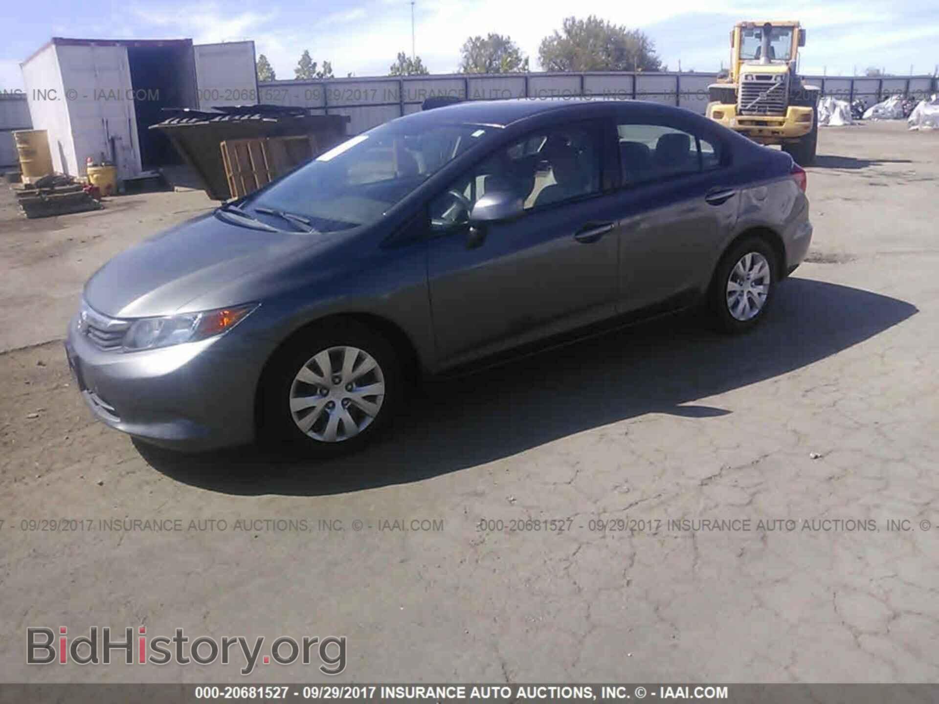 2012 Honda Civic - VIN: 2HGFB2F53CH611192 - Фото 2