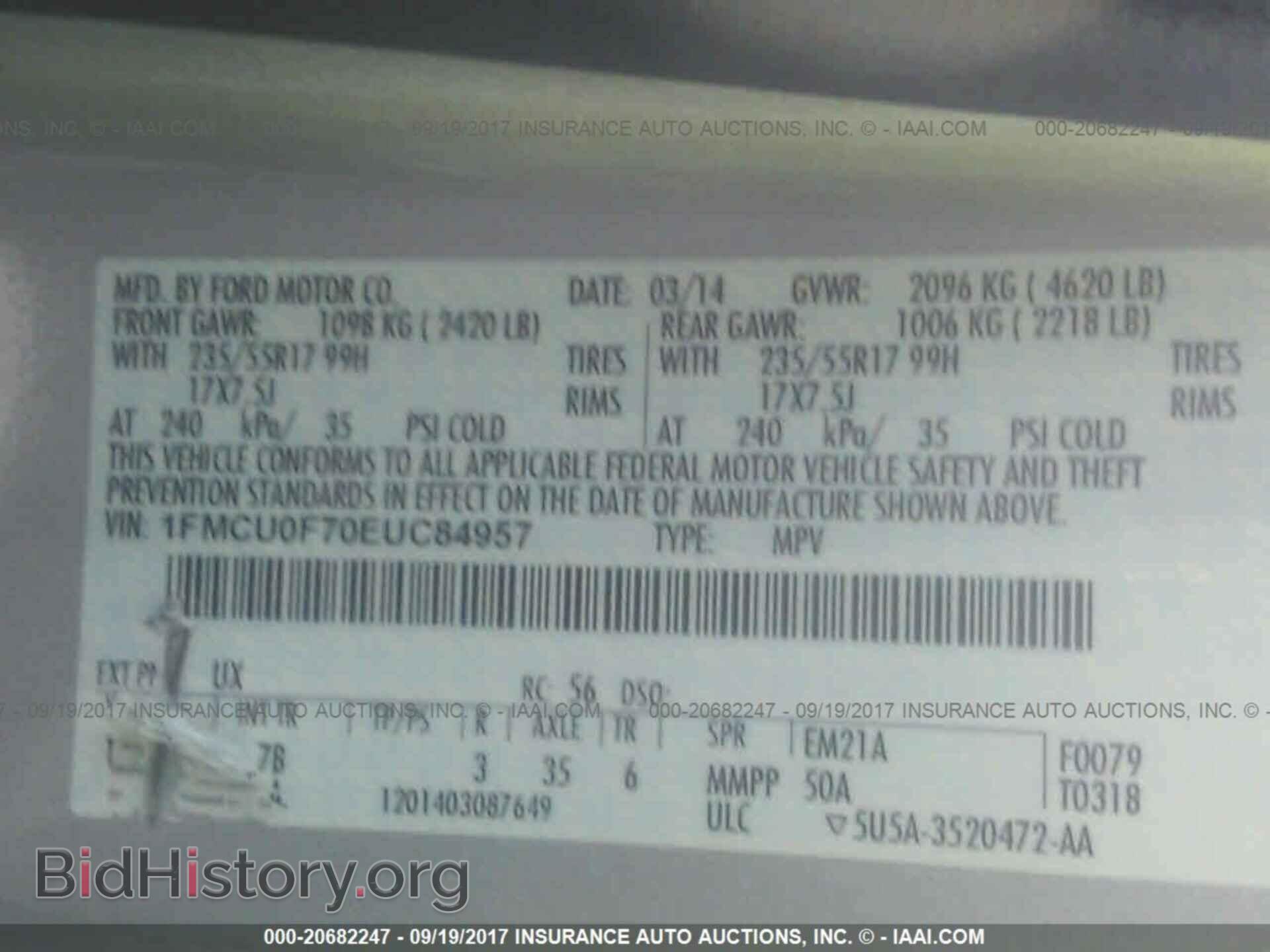 2014 Ford Escape - VIN: 1FMCU0F70EUC84957 - Photo 9