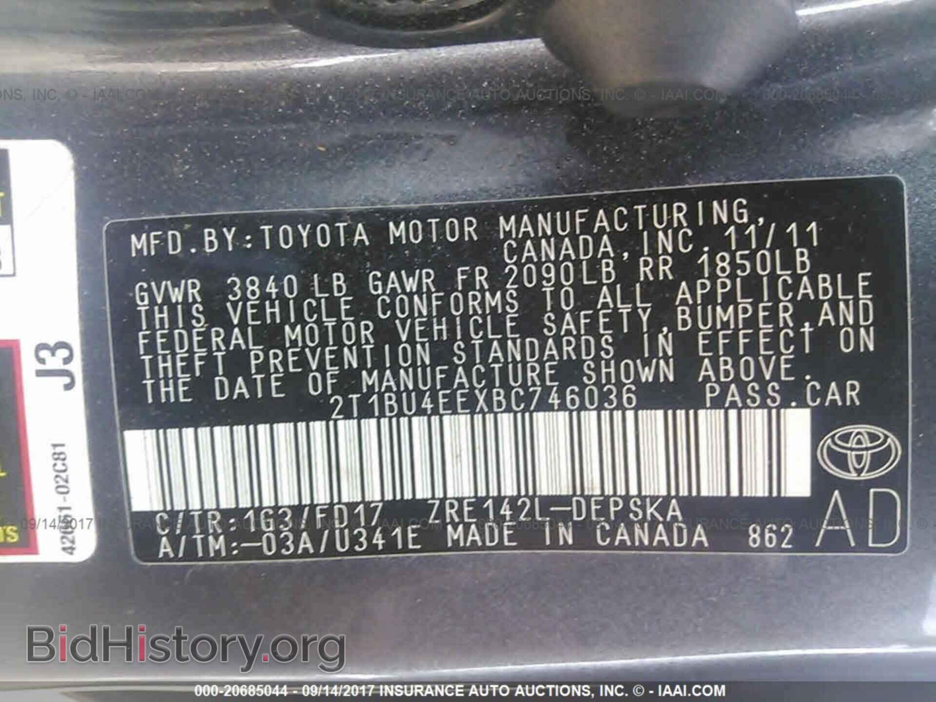 2011 Toyota Corolla - VIN: 2T1BU4EEXBC746036 - Photo 9