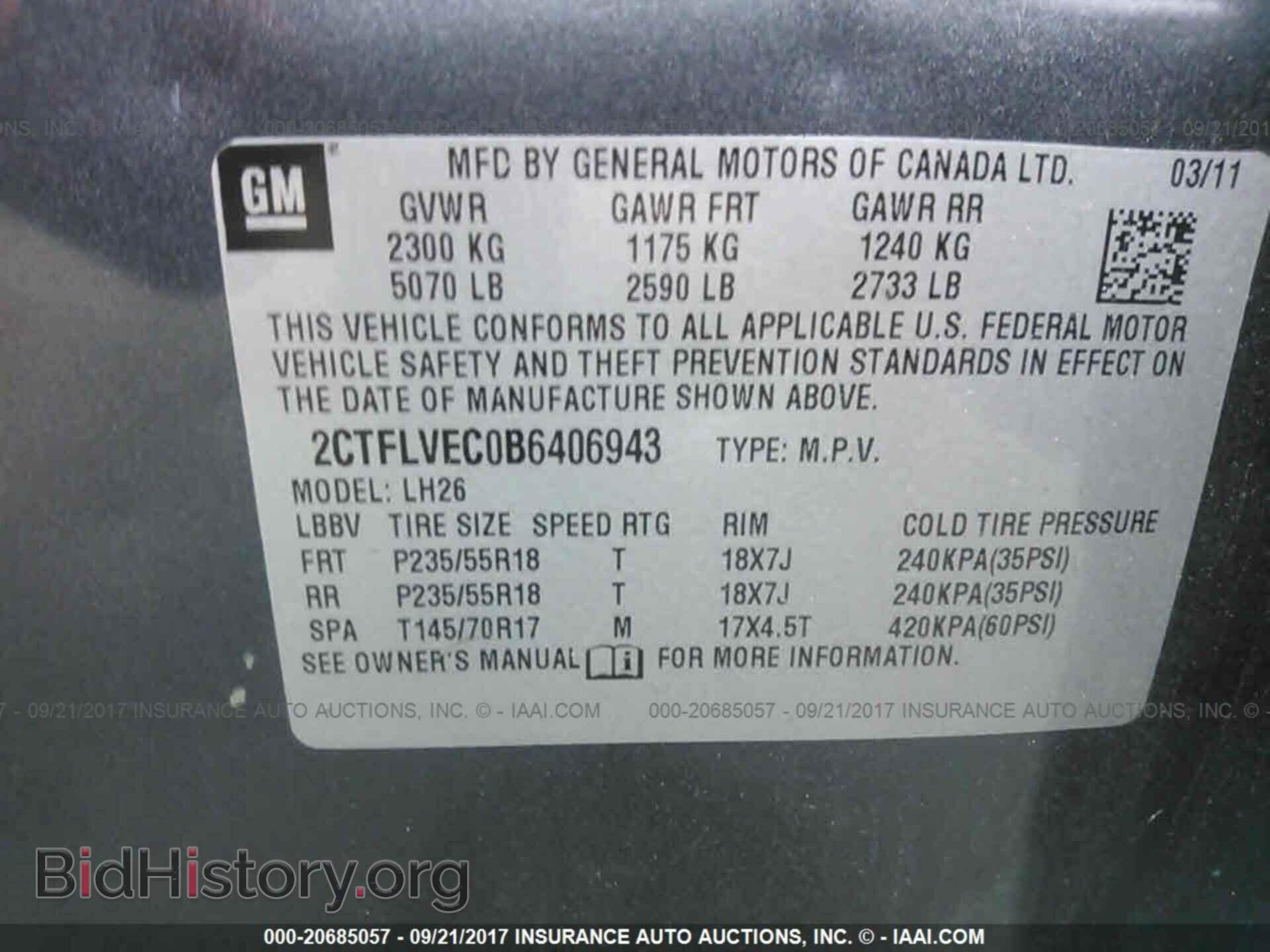 2011 Gmc Terrain - VIN: 2CTFLVEC0B6406943 - Photo 9