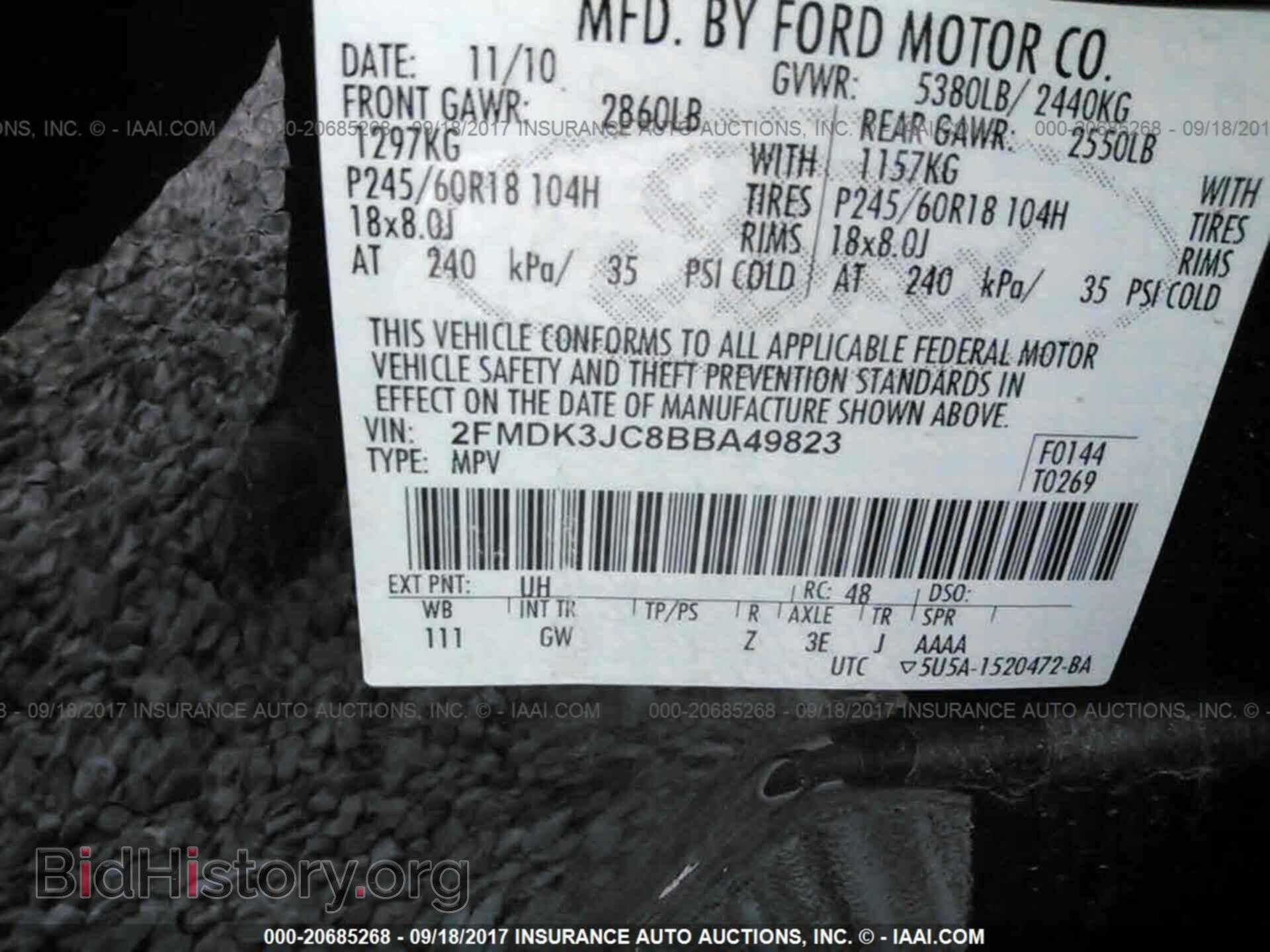 2011 Ford Edge - VIN: 2FMDK3JC8BBA49823 - Photo 9