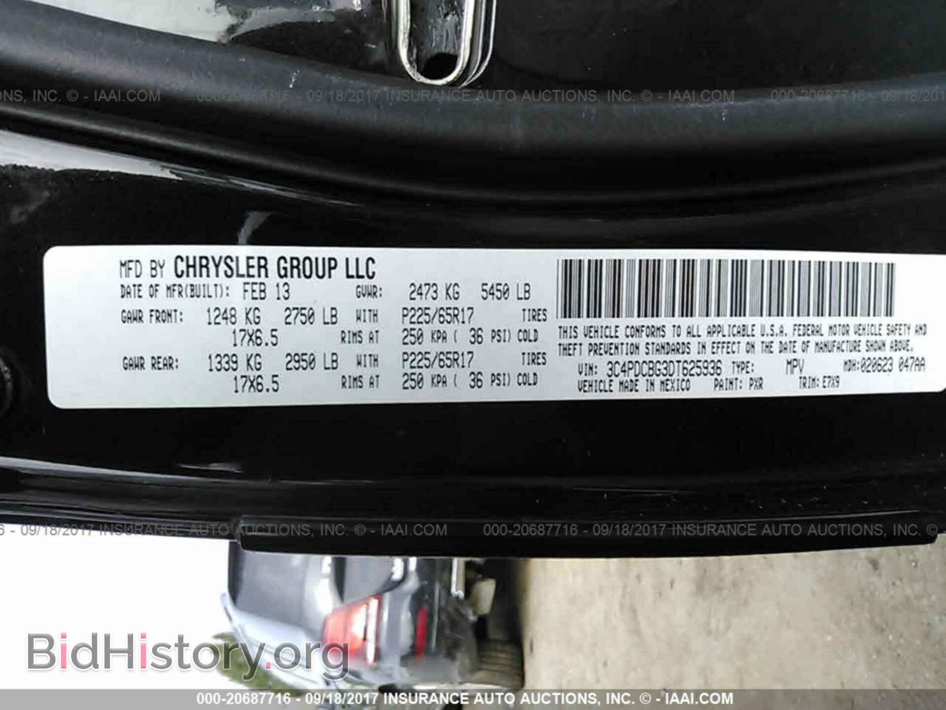 2013 Dodge Journey - VIN: 3C4PDCBG3DT625936 - Фото 9