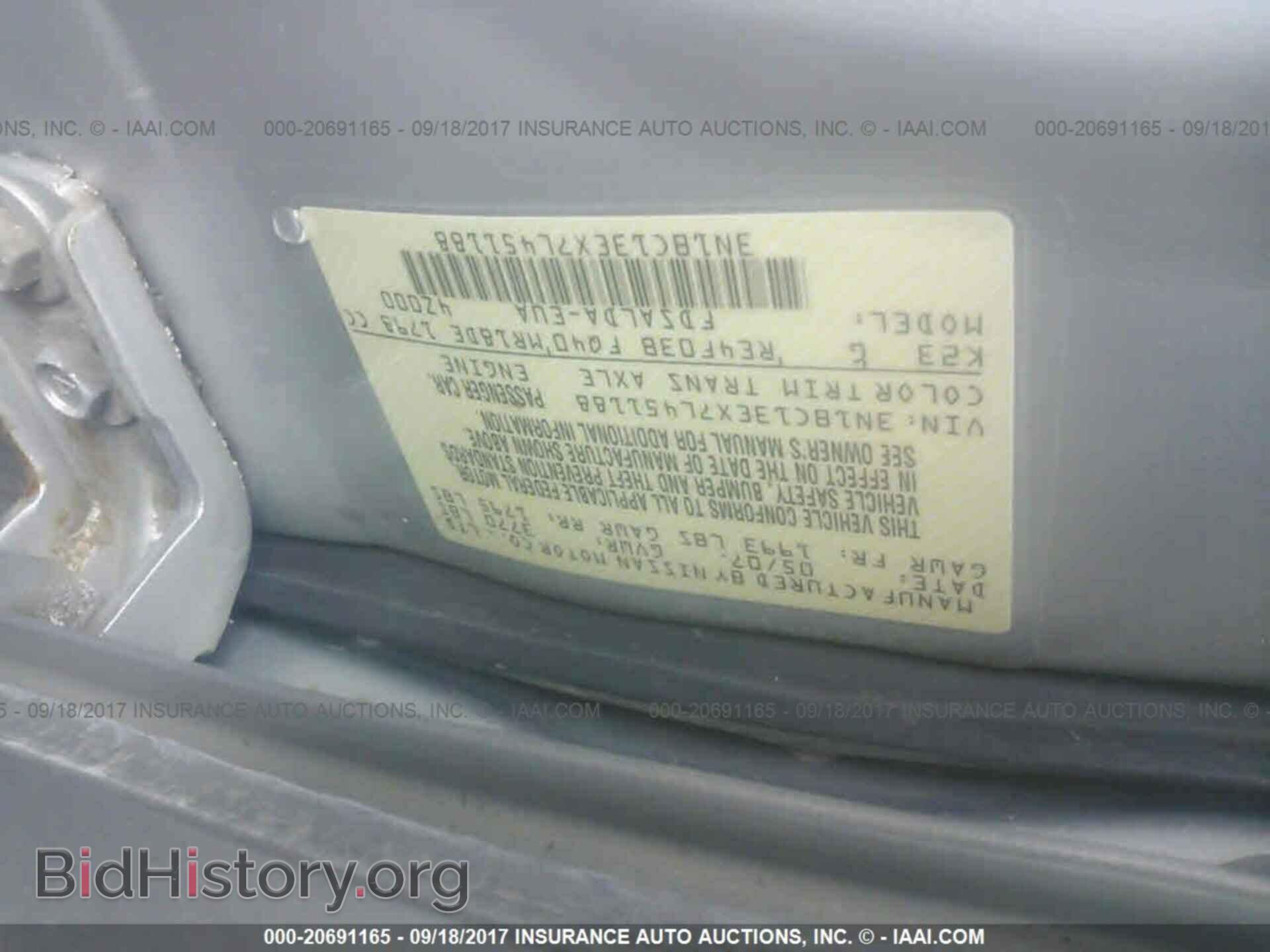 2007 NISSAN VERSA - VIN: 3N1BC13EX7L451188 - Фото 9