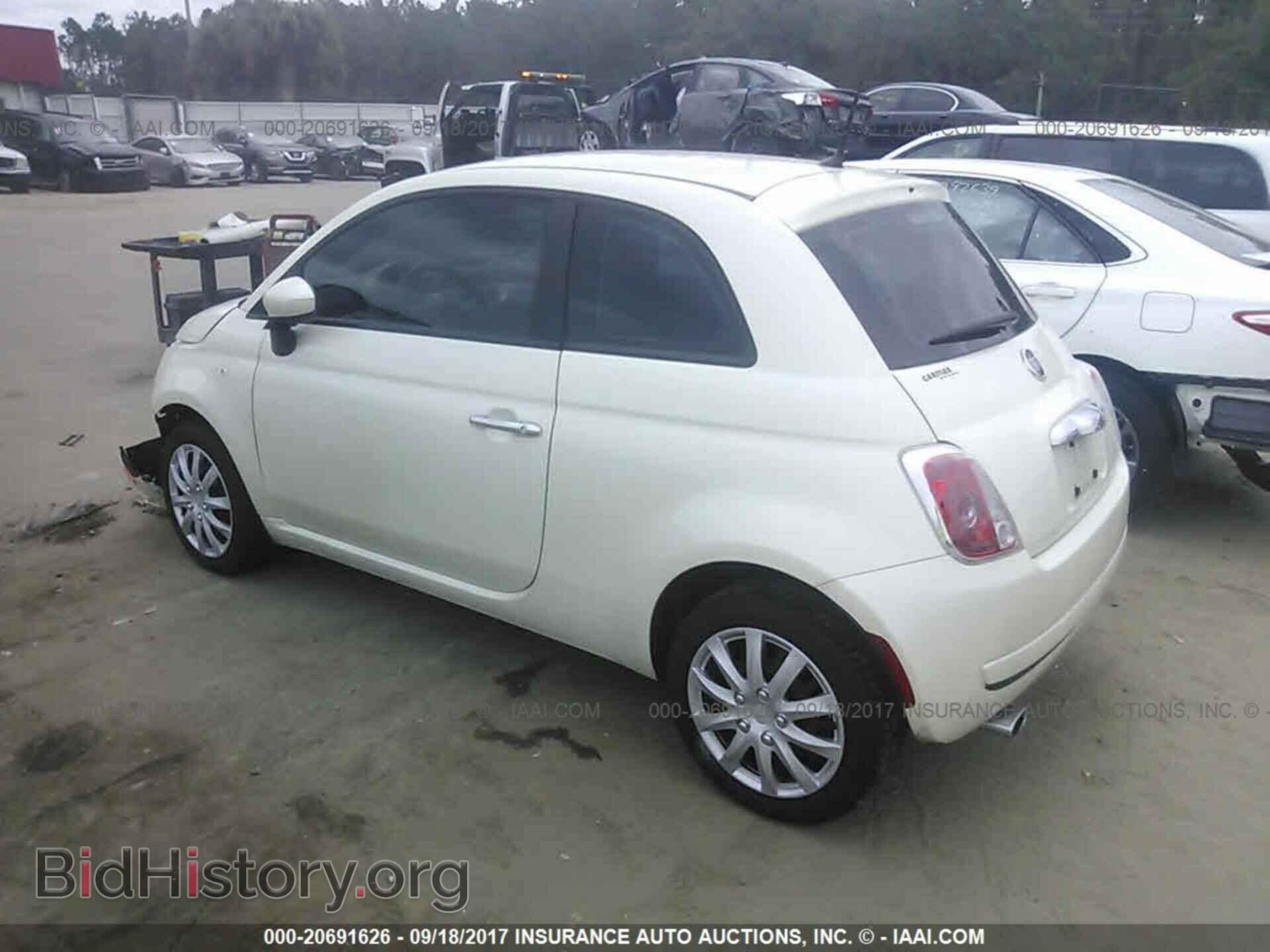 2012 Fiat 500 - VIN: 3C3CFFAR0CT189630 - Фото 3